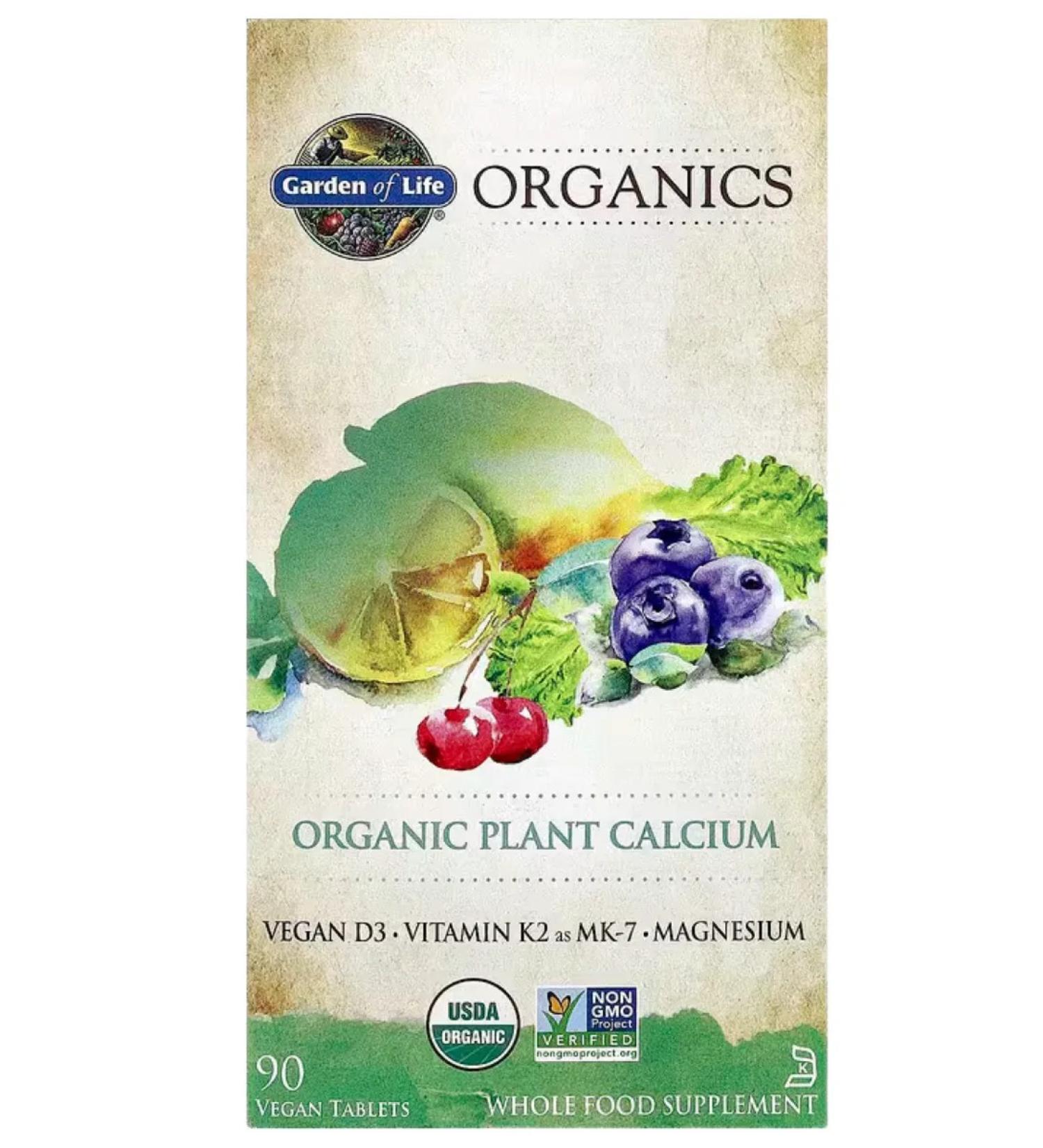 Garden of Life Organics Calcium Calcation 90 tablets - Buy Online on GoSupps.com