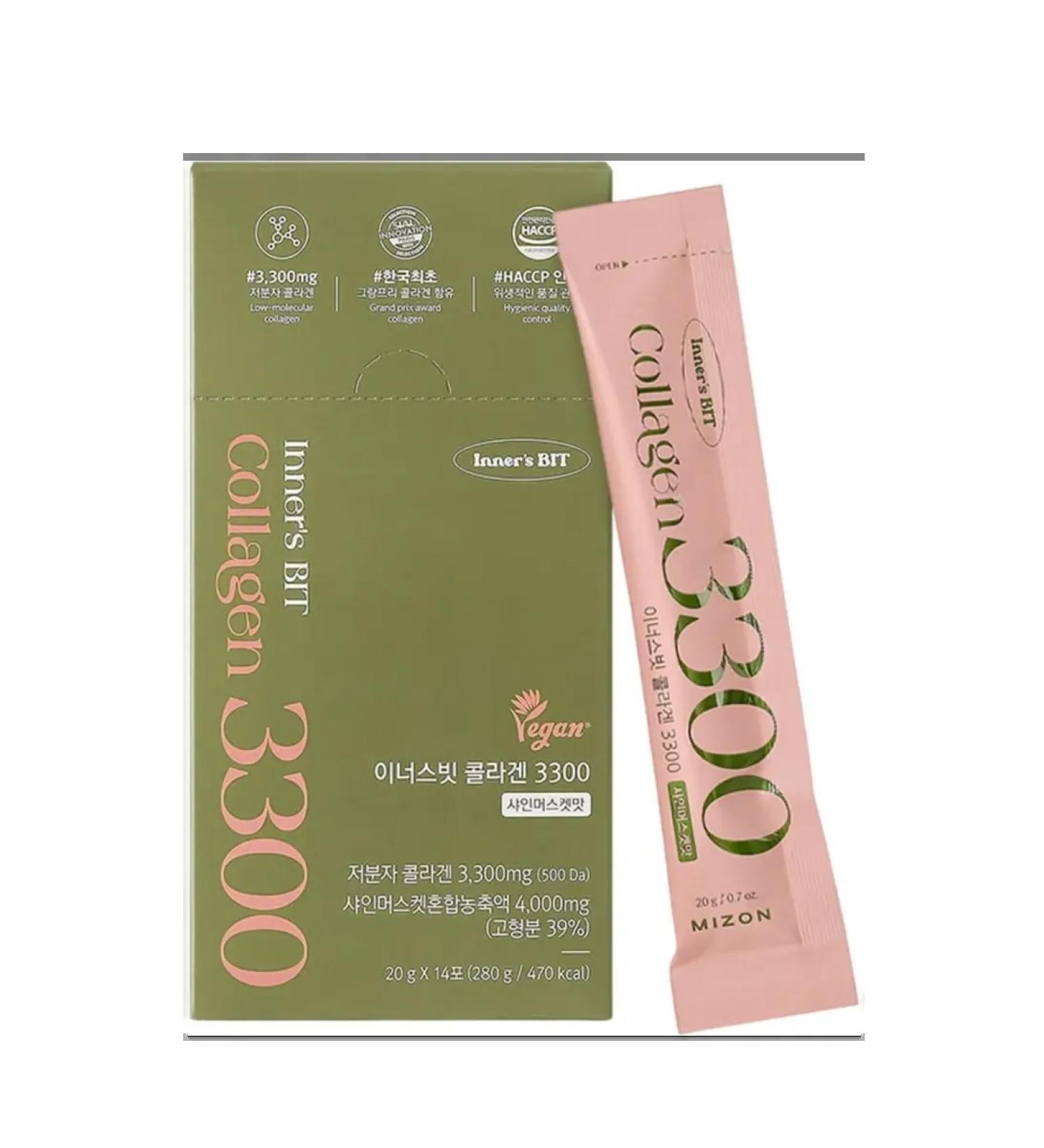 Vegan collagen jelly 3300 Mizon (14 sticks) - Buy Online on GoSupps.com