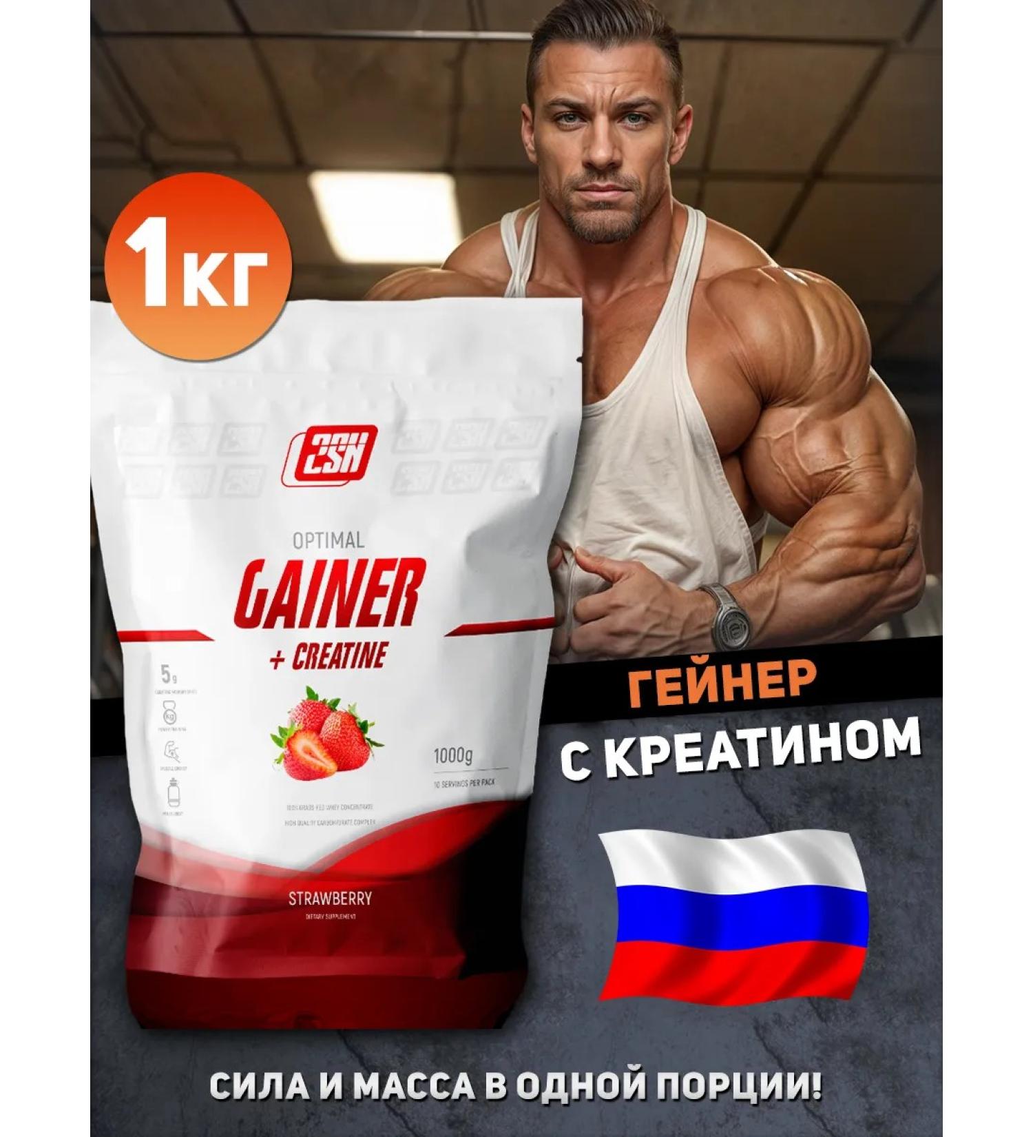 2SN Gainer for a quick set of mass Mass Gainer 1 kg of strawberries - Buy Online on GoSupps.com