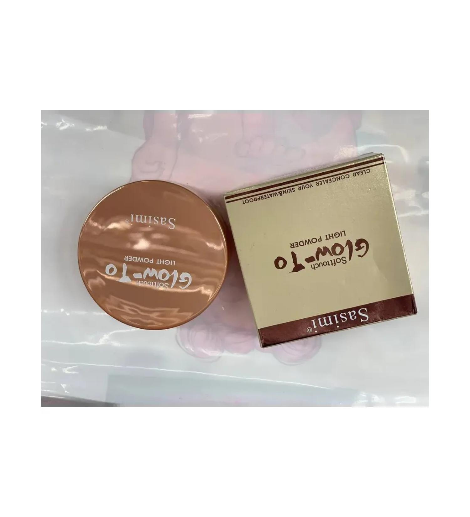 Facial powder contains caring components