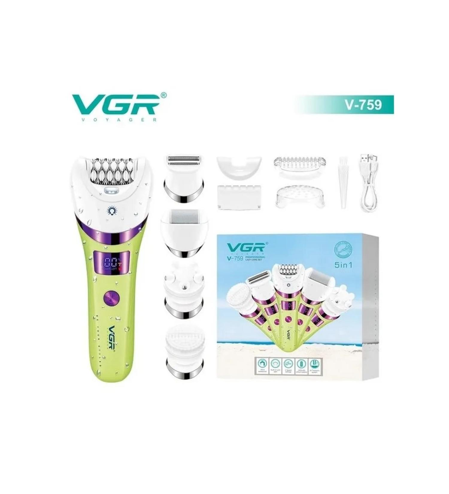 Epalator set 5V1 VGR V-759 Green - Buy Online on GoSupps.com