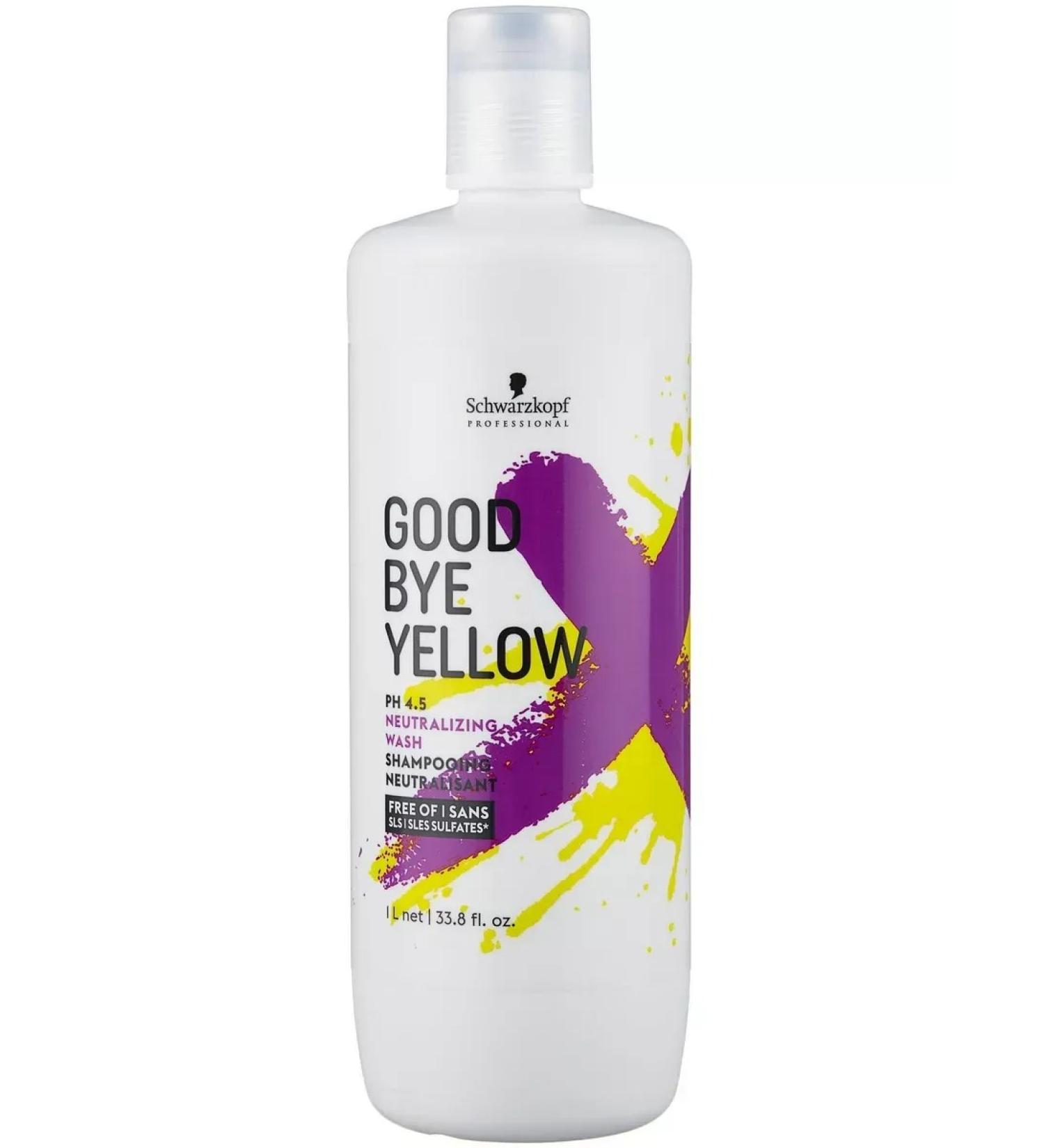 Schwarzkopf Professional Goodbye yellow shampoo Salufantic tinting 1000 ml