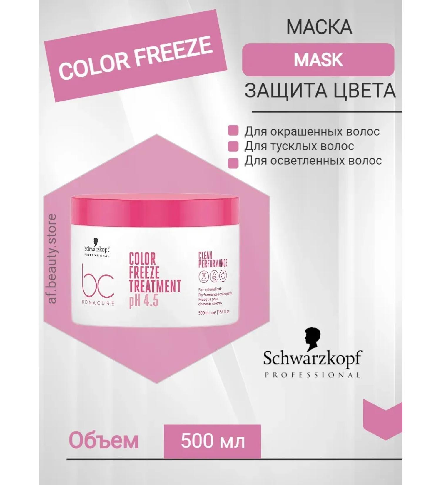 Schwarzkopf Professional Color freeze - Mask for dyed hair 500 ml - Buy Online on GoSupps.com