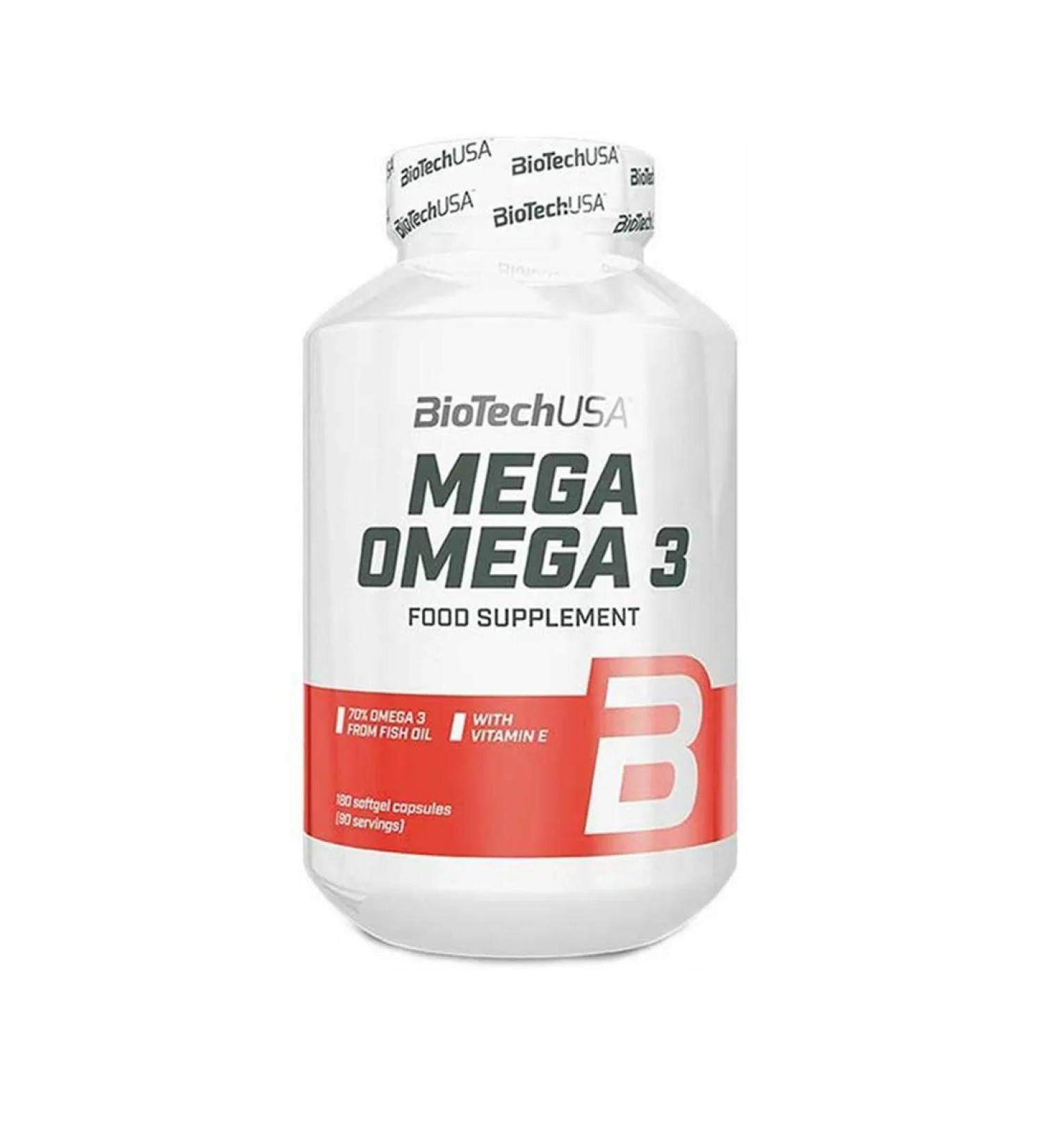 BioTechUSA Omega 3 high concentration Mega Omega-3 180 caps