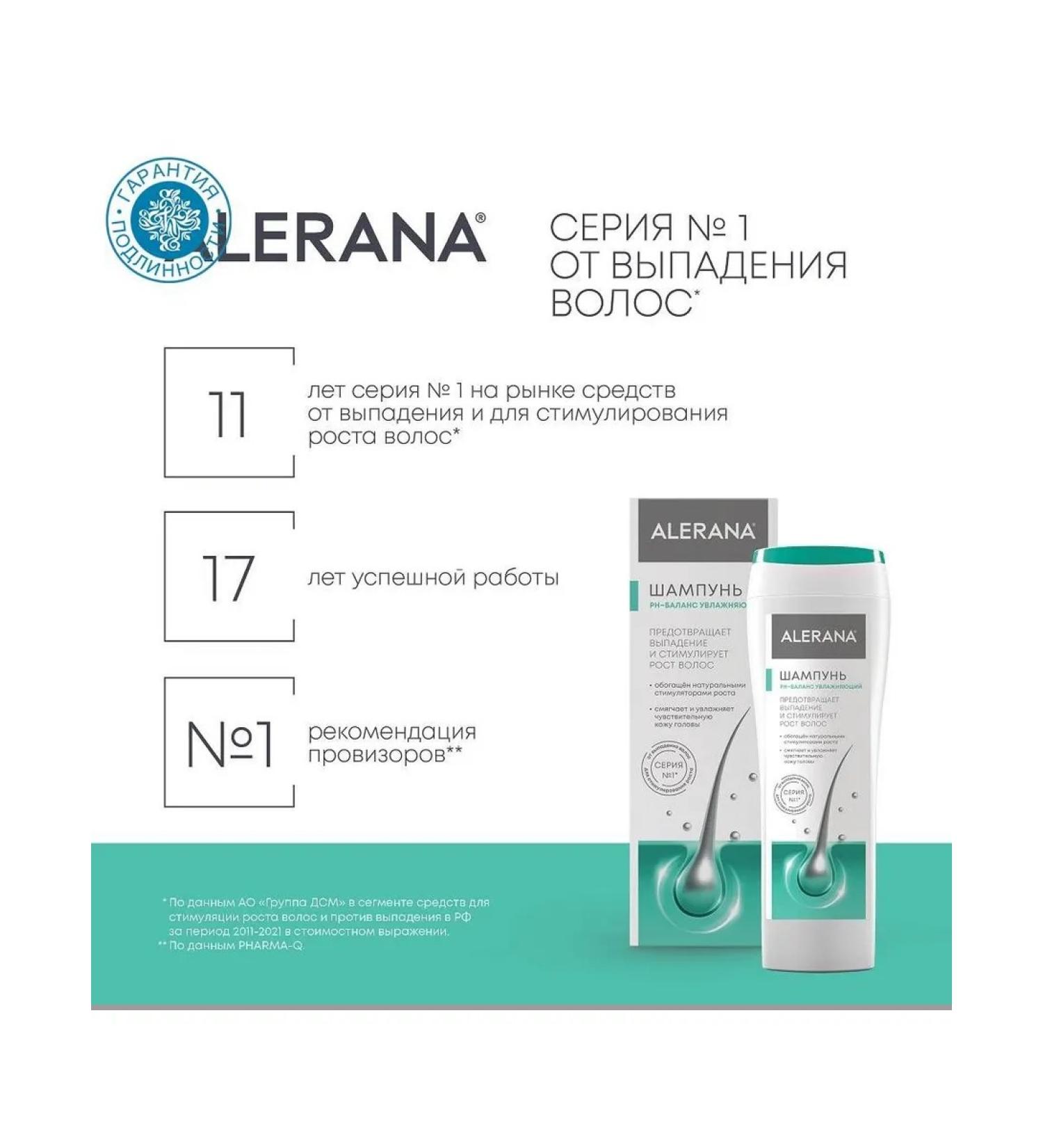Alerana Hair shampoo pH balance moisturizing 250 ml - Buy Online on GoSupps.com