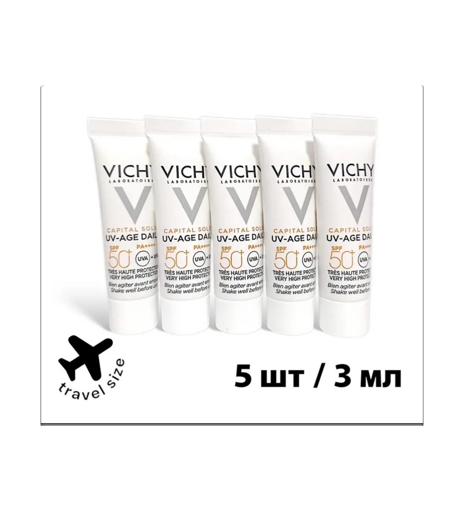 VICHY Sunwallow fluid Capital Soleil Uv-Age Daily SPF50+ - Buy Online on GoSupps.com
