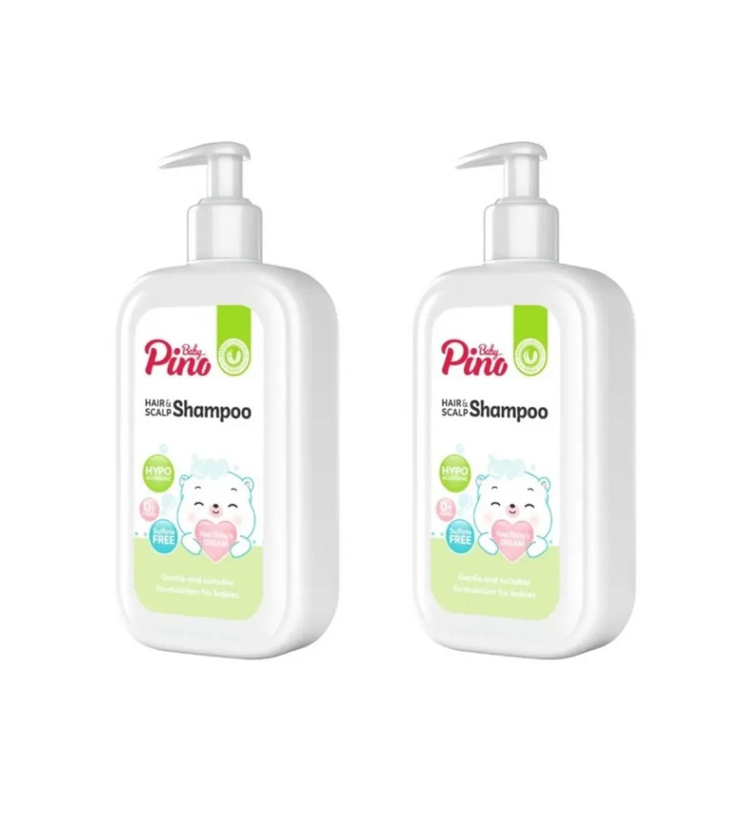Baby Pino Children's shampoo for hair 350 ml 2 pcs - Buy Online on GoSupps.com
