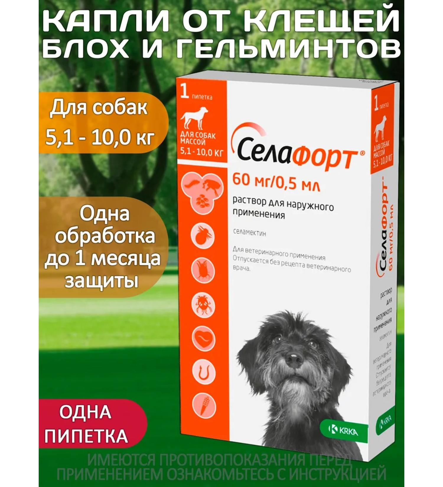 KRKA Drops from fleas and ticks Sealess for dogs from 5.1 to 10 kg - Buy Online on GoSupps.com