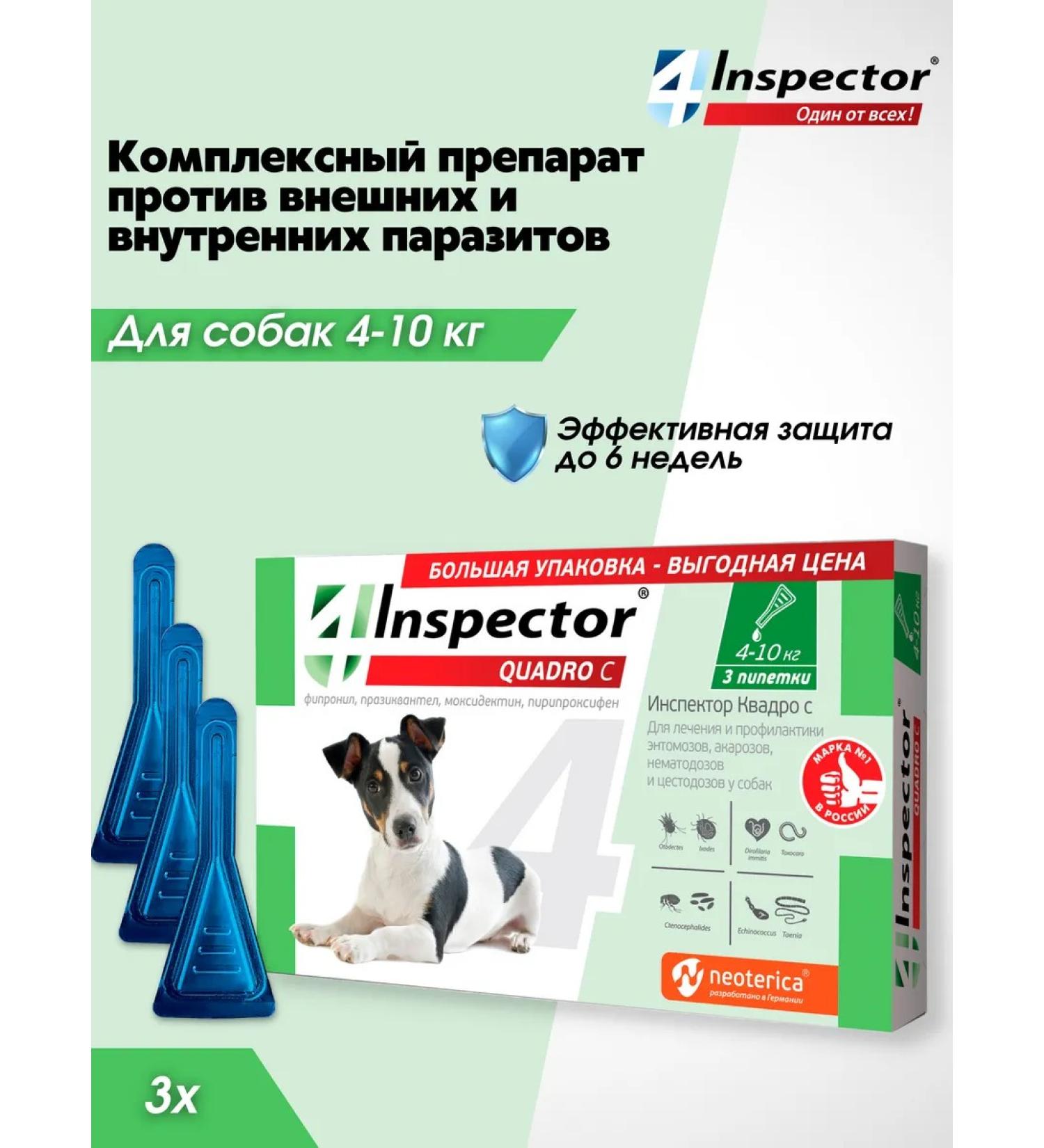 Neoterica Inspector quadro drops from dog drops 4-10 kg - Buy Online on GoSupps.com
