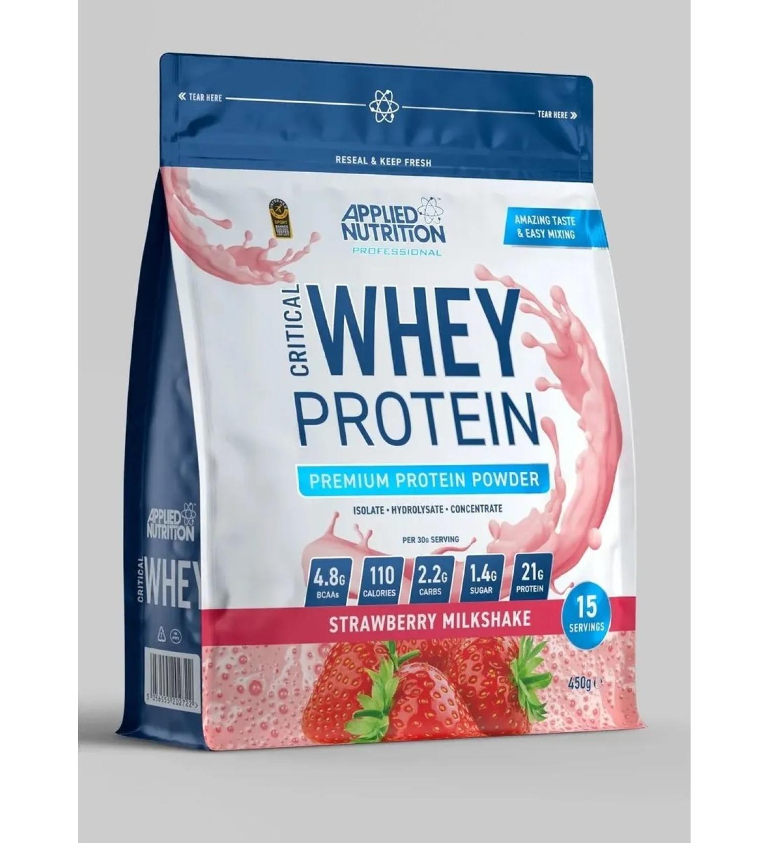 APPLIED NUTRITION Multicomponent protein Critical Whey 450g tuber Milkshik - Buy Online on GoSupps.com