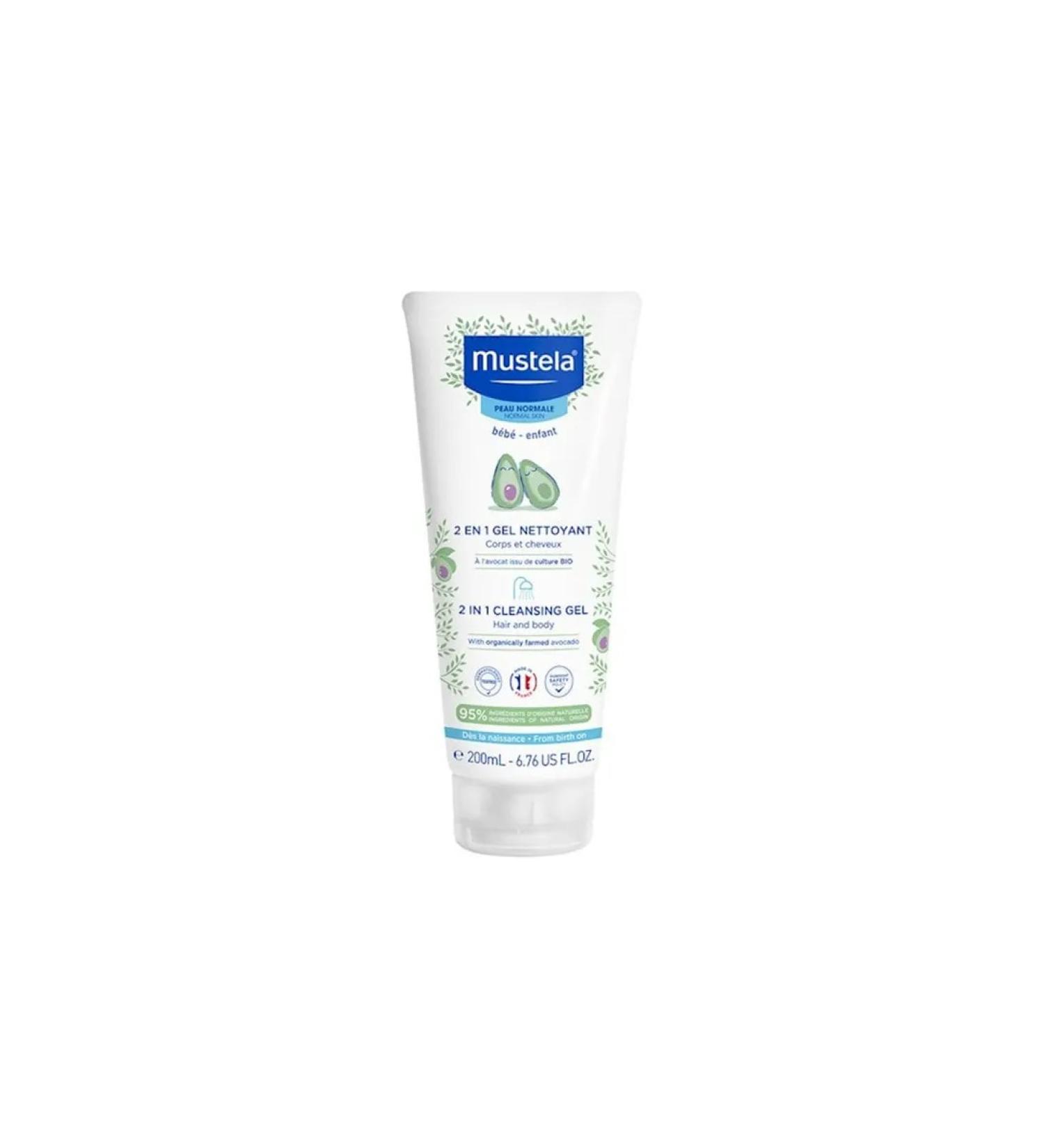Mustela 2-in-1 cleansing gel shampoo for children 200 ml