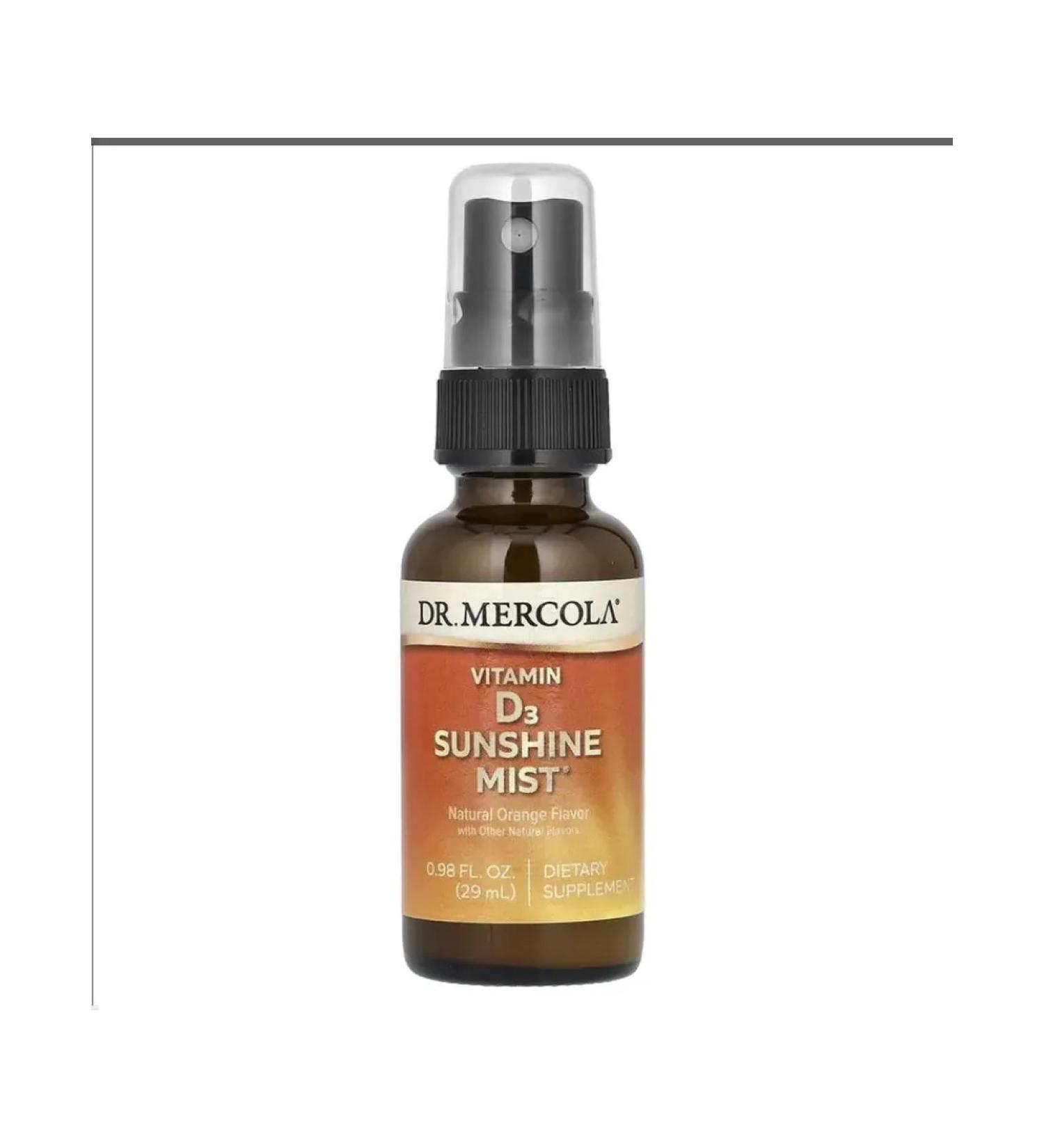 Dr Mercola Spray with vitamin D3 Sunshine D3 orange 29 ml
