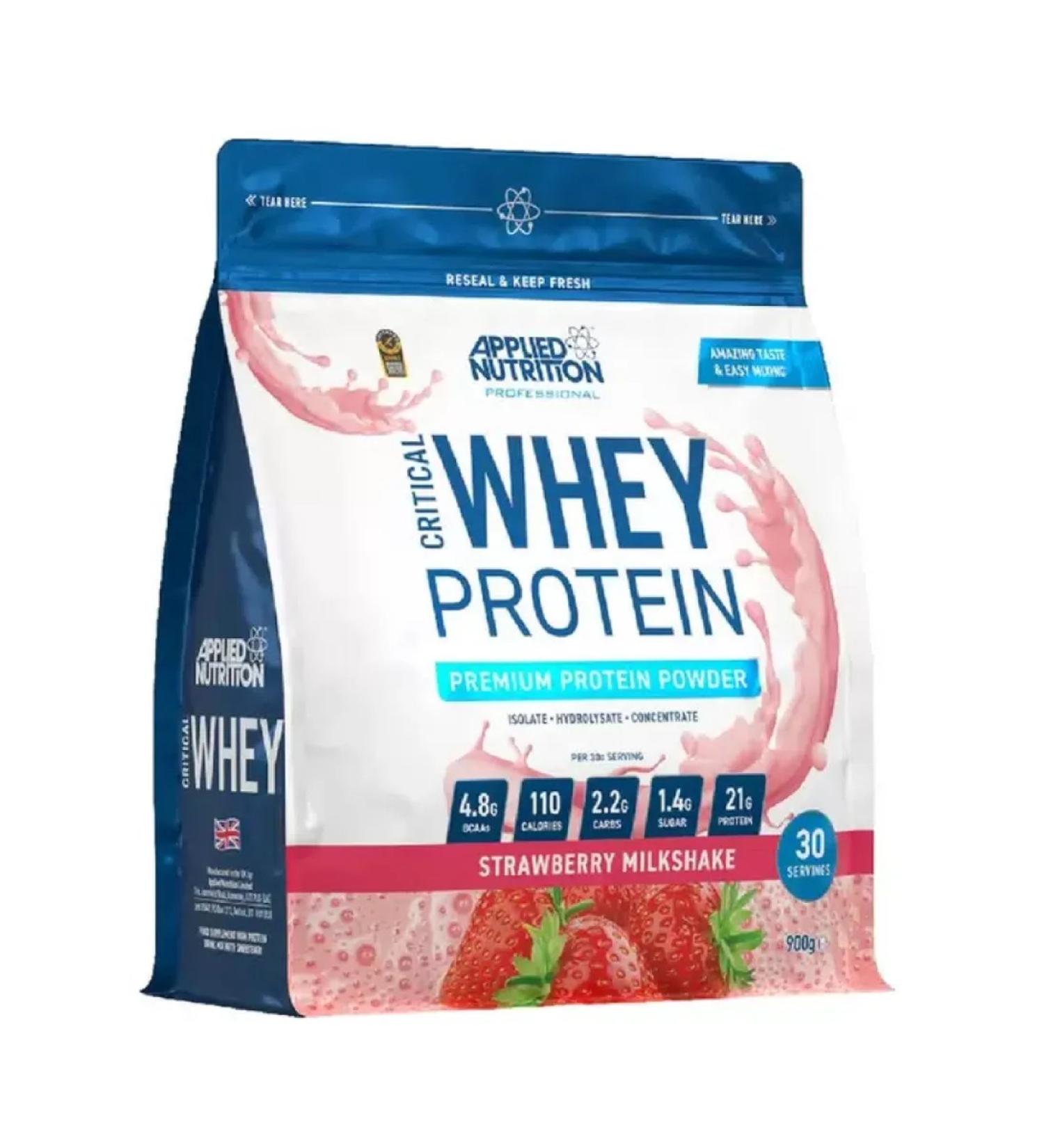 APPLIED NUTRITION Critical Whey 900G strawberry serum protein - Buy Online on GoSupps.com