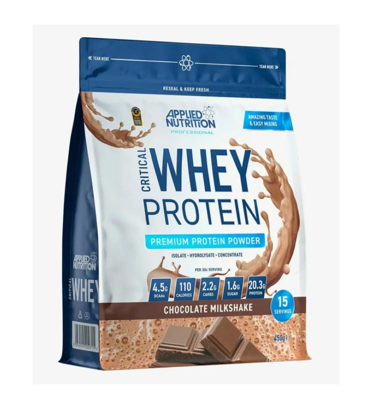 APPLIED NUTRITION Critical Whey 450G chocolate - Buy Online on GoSupps.com
