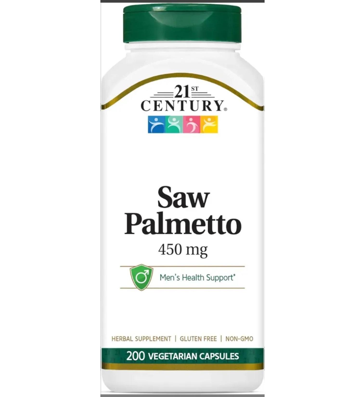 21st Century Saw Palmetto 450 Mg 200 Vegetarian Capsules - Buy Online on GoSupps.com