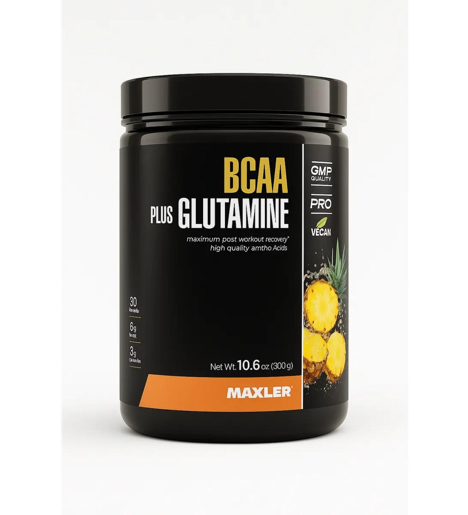 maxler BCAA + Glutamine BCA glutamine powder 300g pineapple