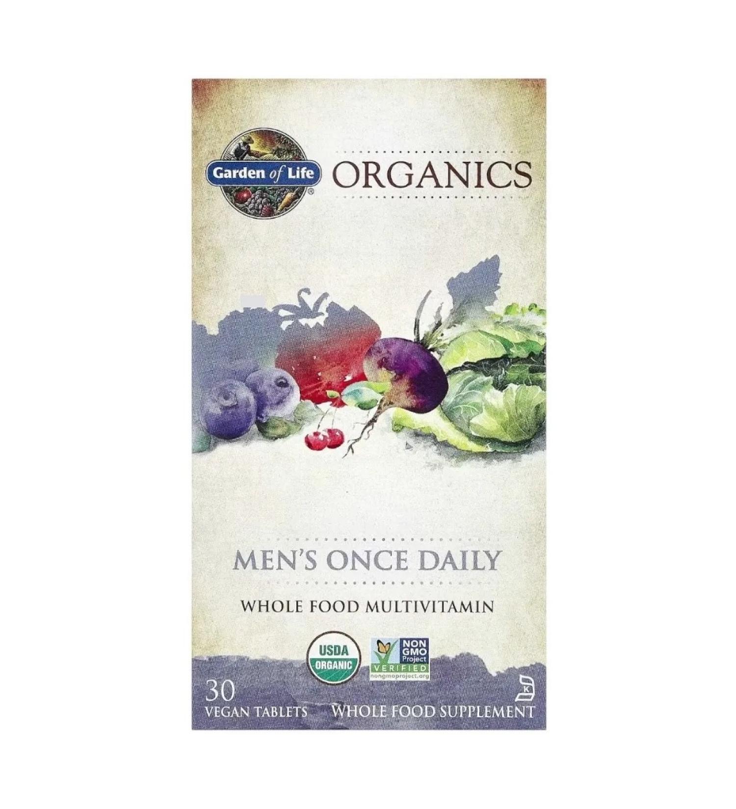 Garden of Life Multivitamins for men 30 vegan tablets