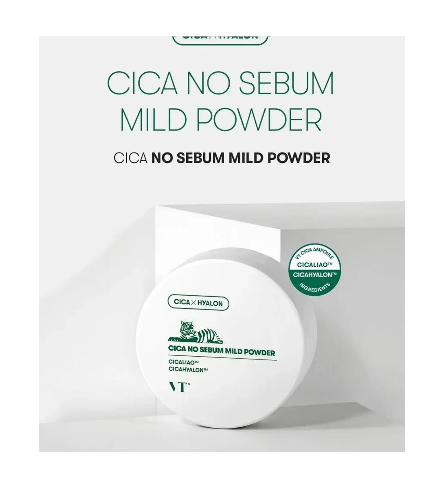 VT Cosmetics The crumbly powder from the fat sheen Cica Sebum Mild Powder - Buy Online on GoSupps.com