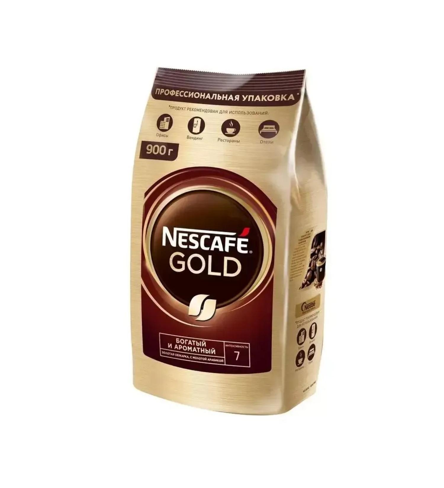 Nescafe Gold coffee soluble sublimated 900 g package - Buy Online on GoSupps.com