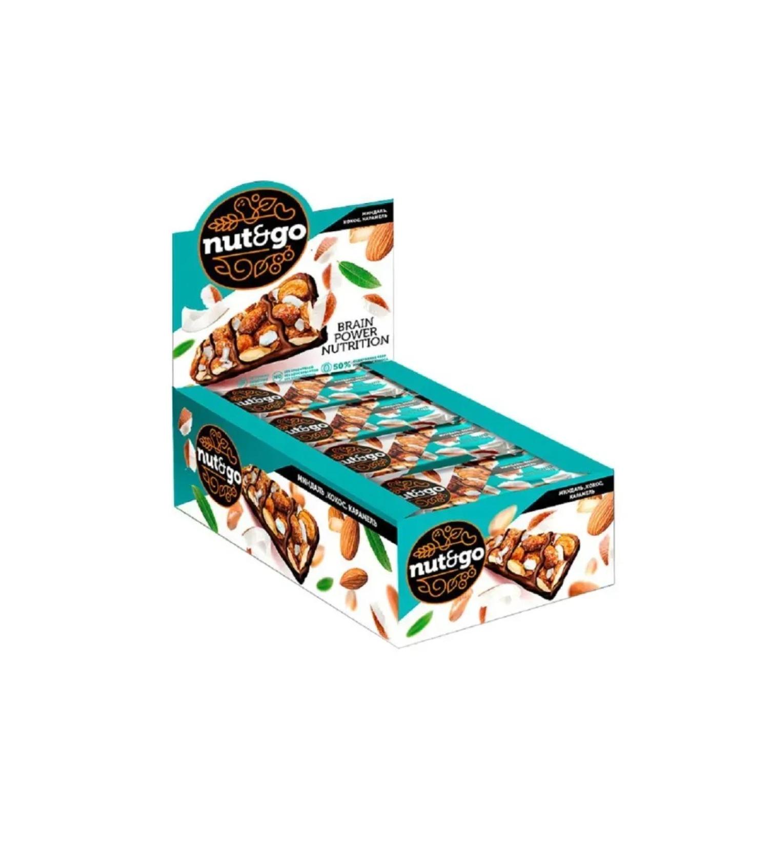 NUT N GO Almond bar with coconut 34 g x 18 pcs