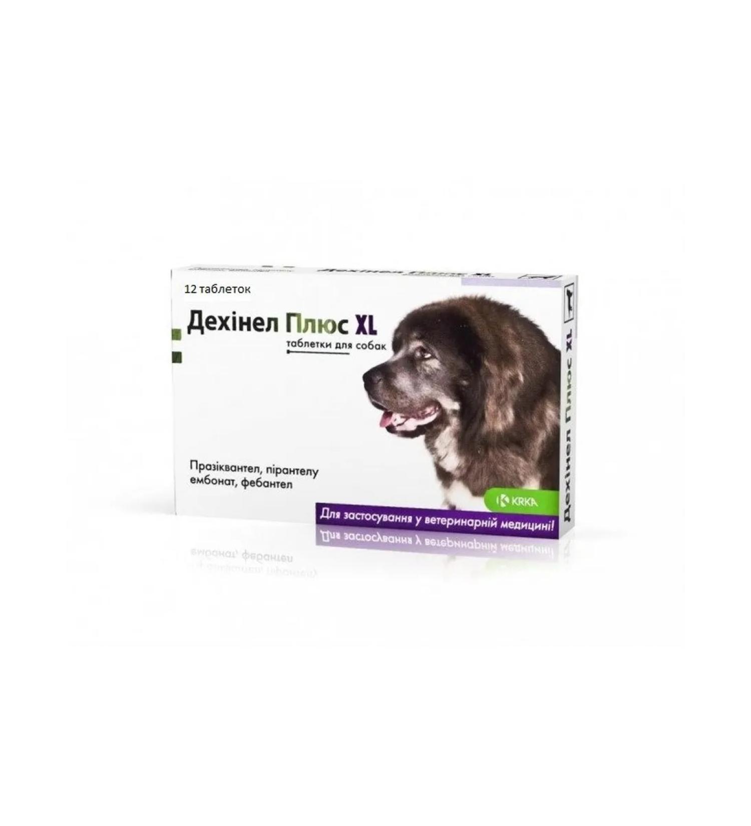 KRKA Dehinel plus XL No. 12 Dog tablets 12Tab