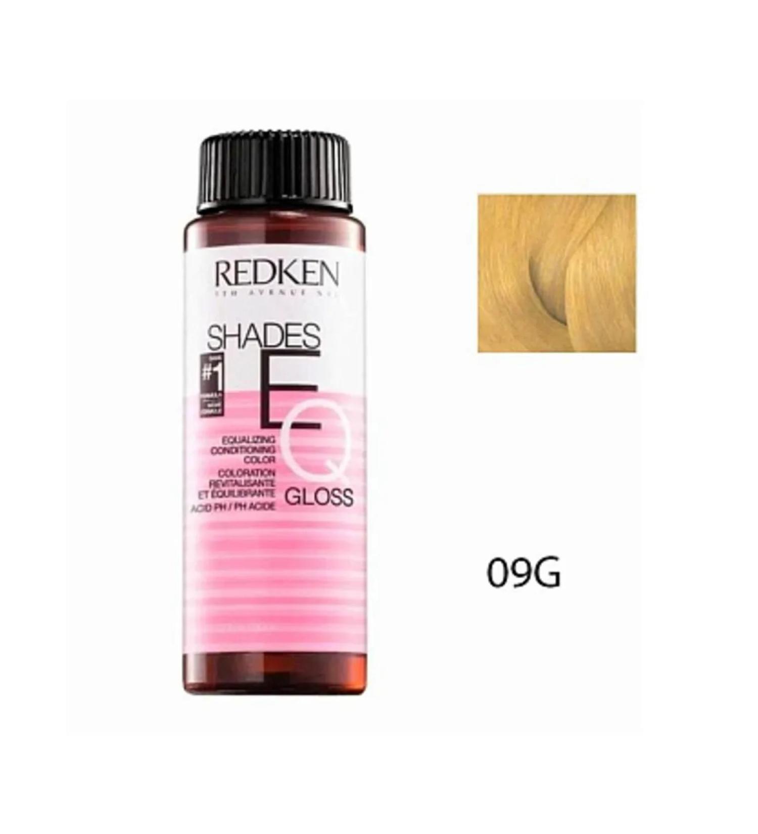 REDKEN 09g hair dye without ammonia Shades EQ Gloss 60 ml