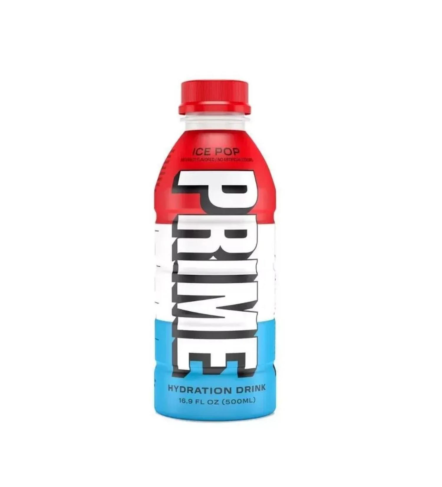 PRIME Hydration Ice Pop Energy drink without sugar 500 ml - Buy Online on GoSupps.com