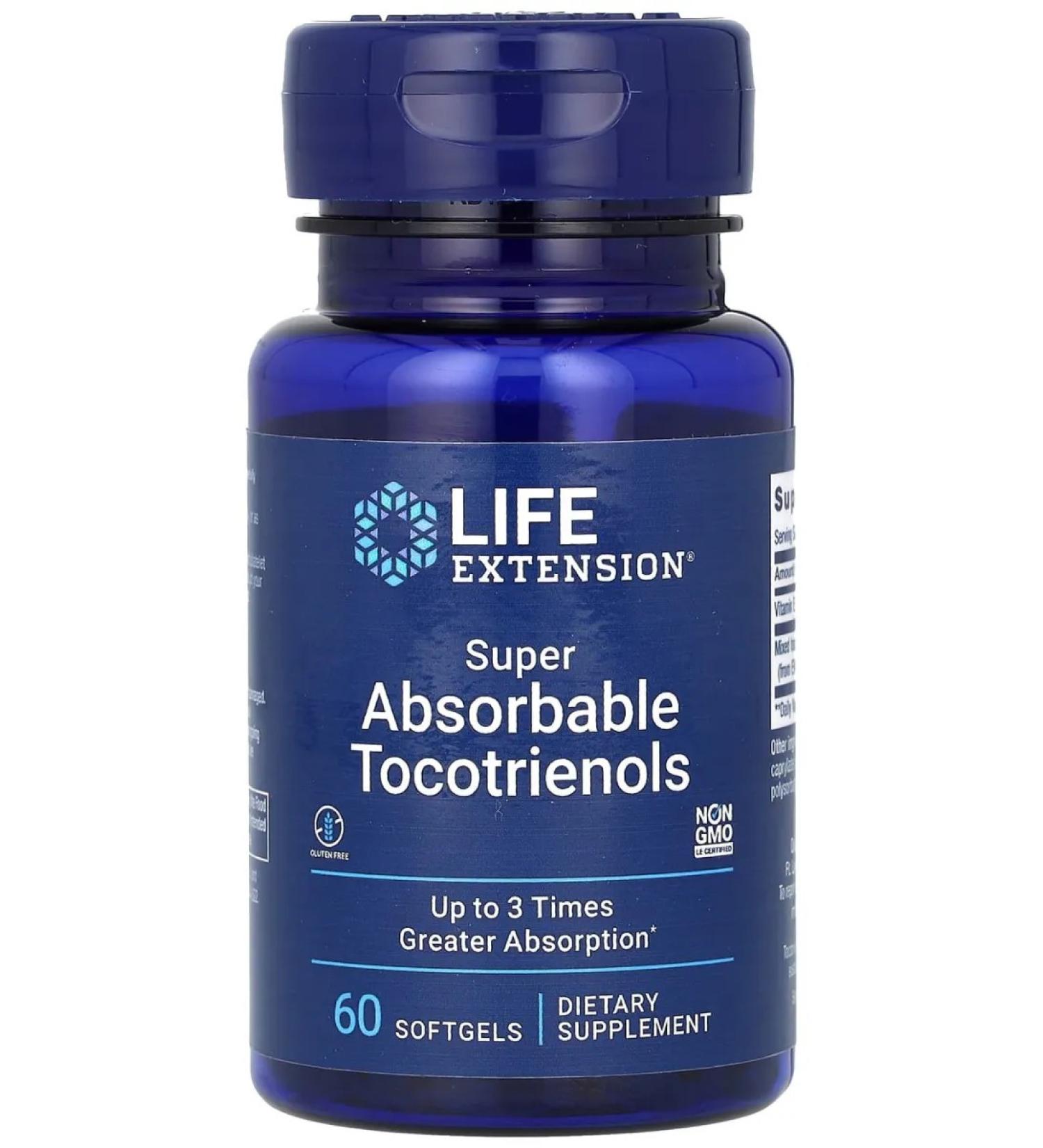 Life extension Uperaborbic Tokotrienols 60 capsules