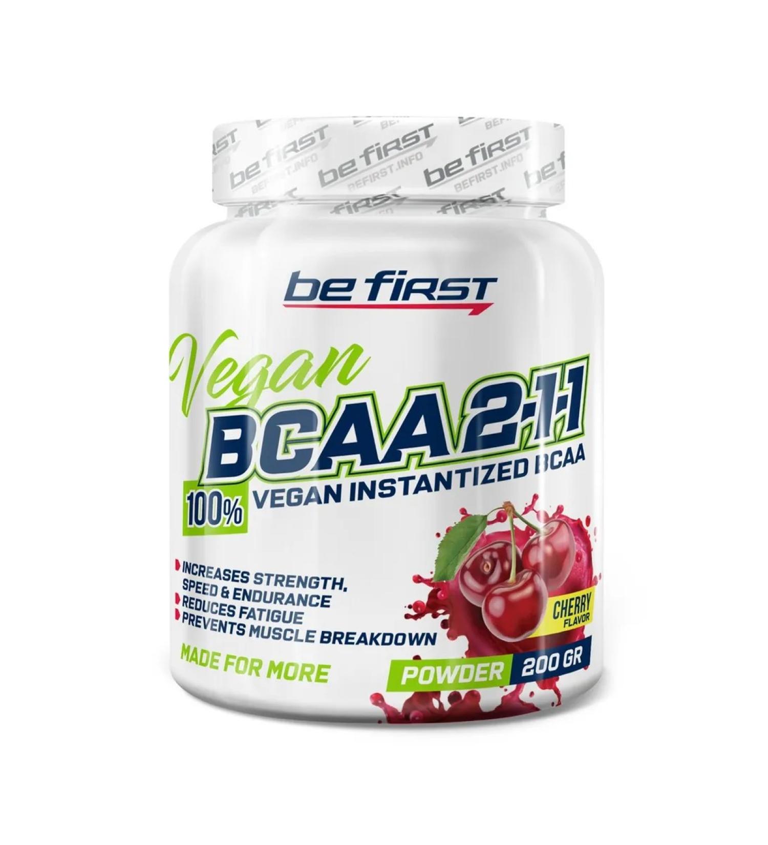 Be First BCAA BCAA 2 1 1 Vegan Instantized 200 gr Vishnya
