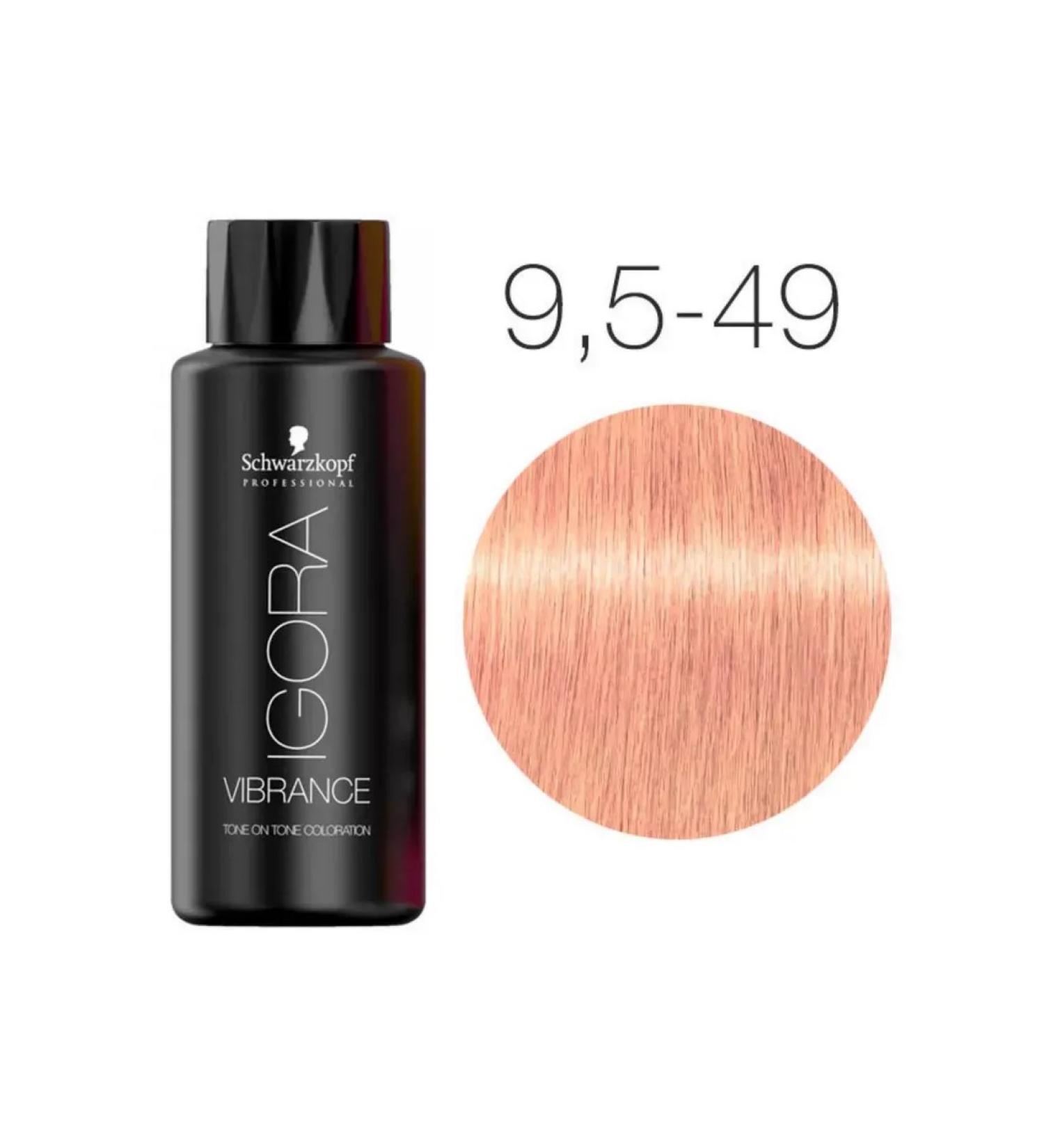 Schwarzkopf Professional Igora vibrancy 9.5-49 hair dye 60ml - Buy Online on GoSupps.com