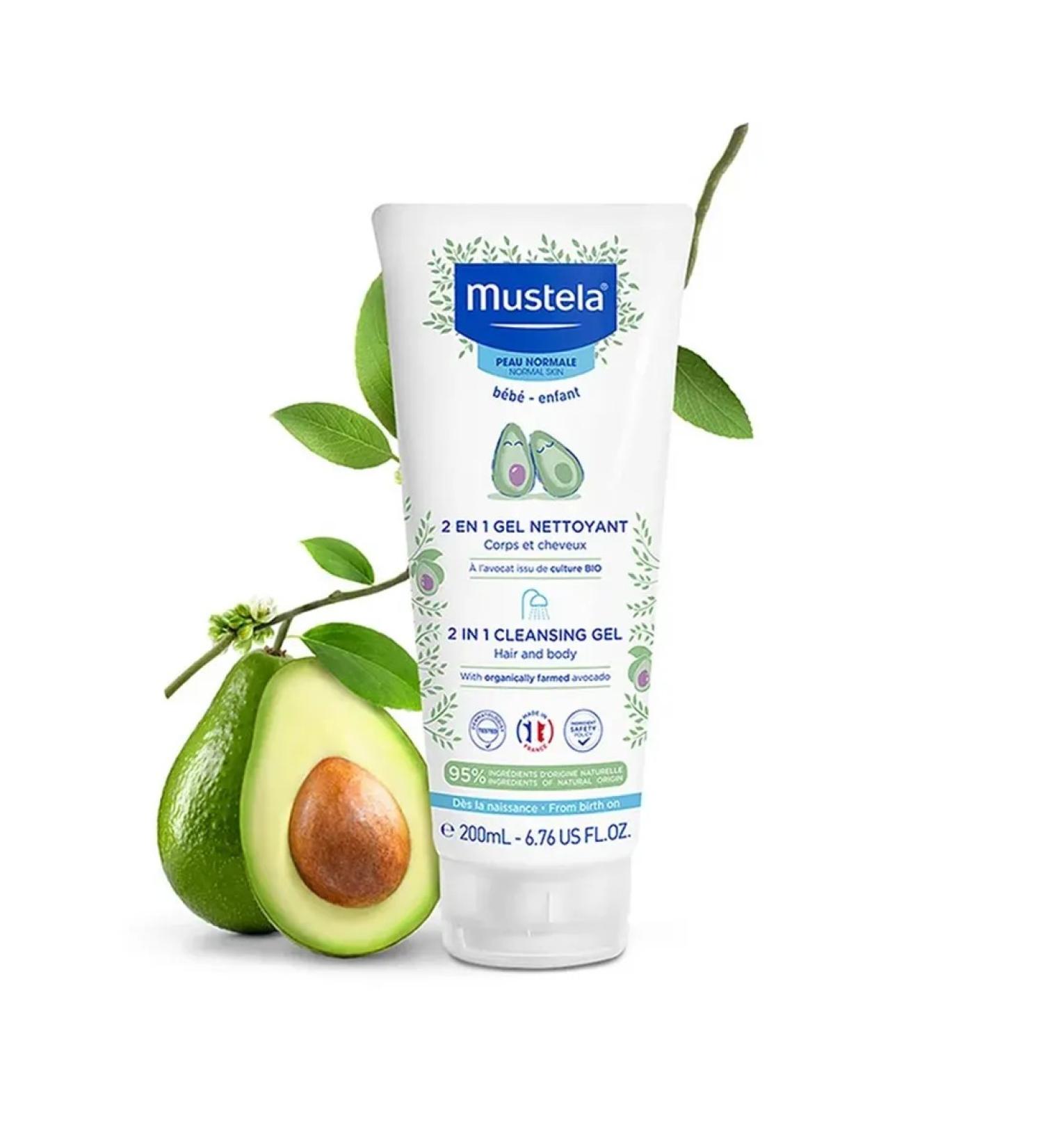 Mustela Body and hair cleansing gel since birth 200 ml - Buy Online on GoSupps.com