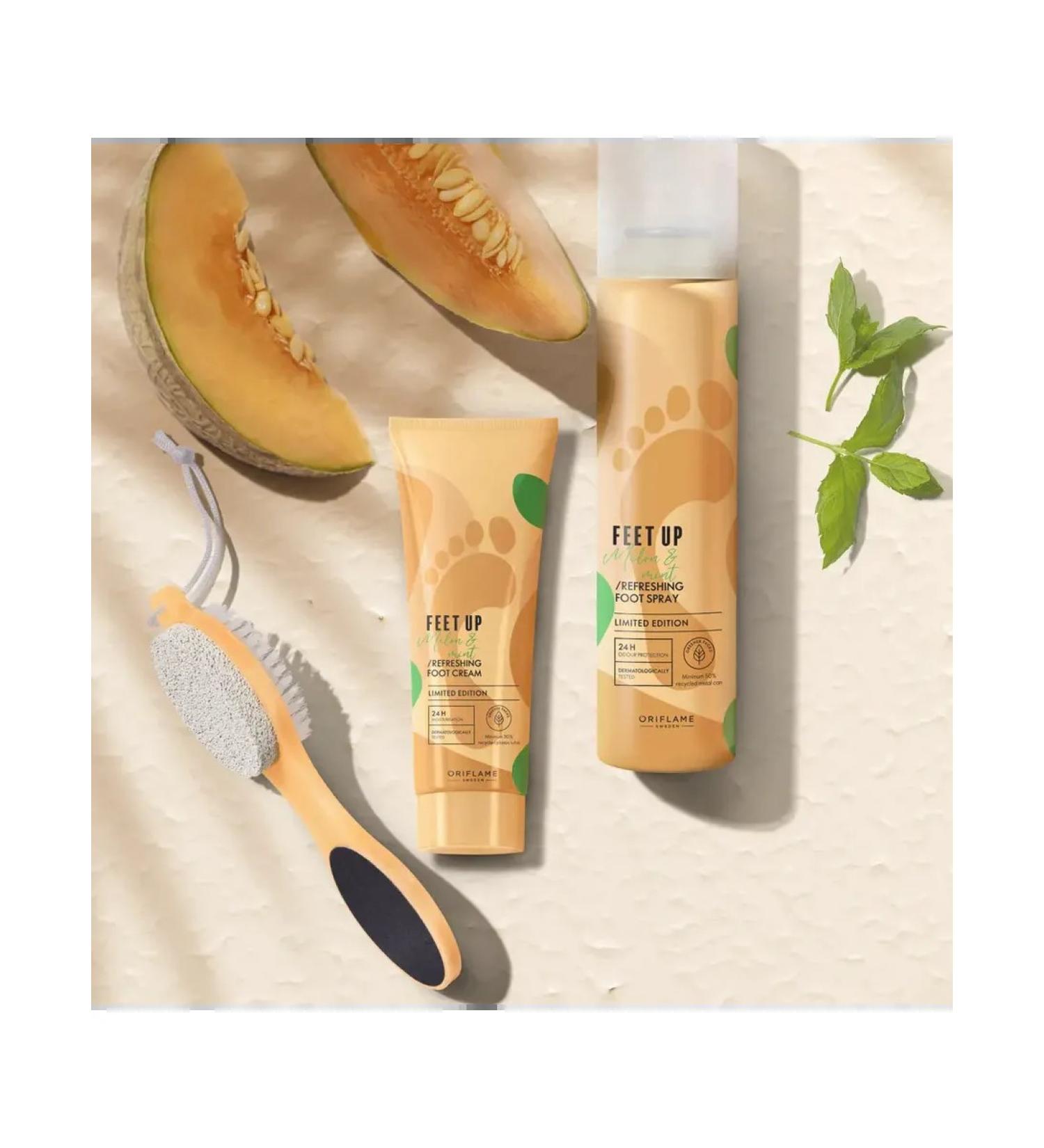 Oriflame Milk Honey Gold Shower Cream Fuel -freshening cream with melon and mint Feet Up - Buy Online on GoSupps.com