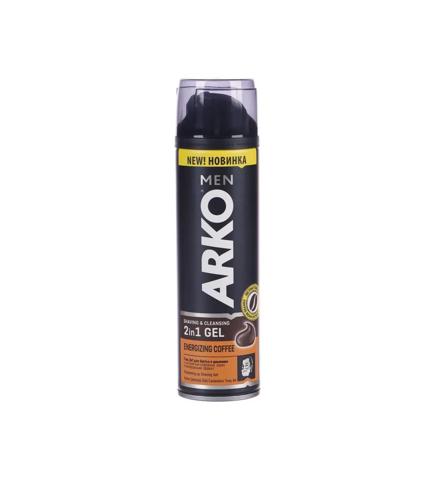 ARKO MEN Coffee shaving and washing gel 200 ml - Buy Online on GoSupps.com