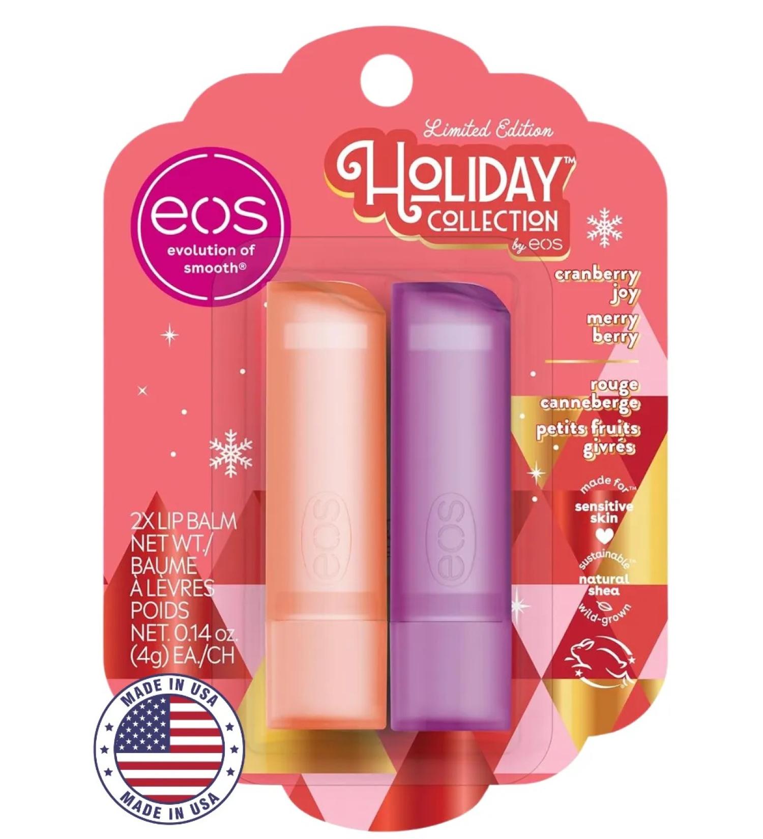 EOS Evolution of Smooth Lip balm 2 cranberries and berries - Buy Online on GoSupps.com