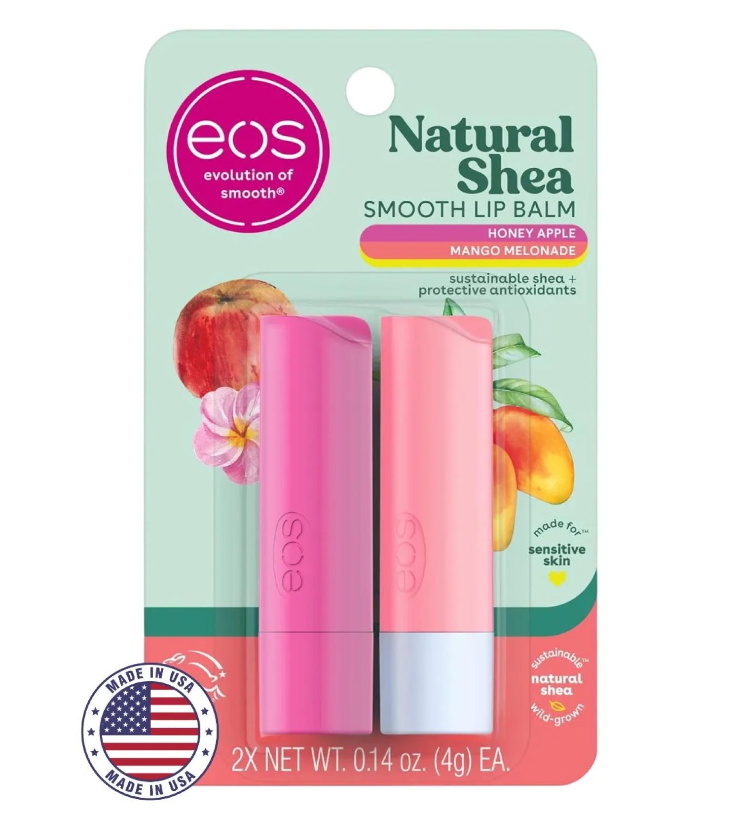 EOS Evolution of Smooth Lip balm 16 honey apple and mango - Buy Online on GoSupps.com