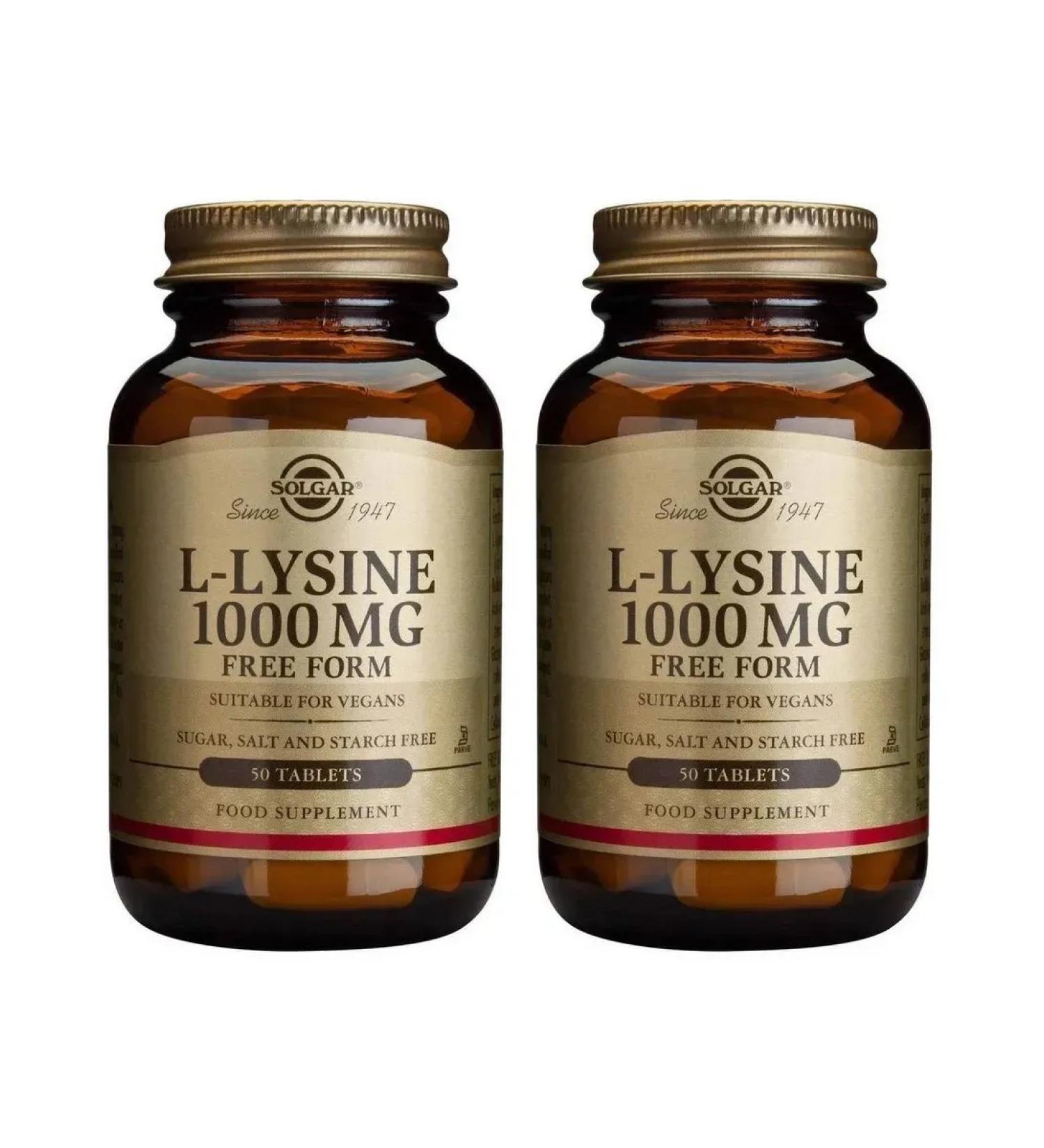 Solgar leler 1000 mg 50 tab (1485 mg) x 2 un - Buy Online on GoSupps.com