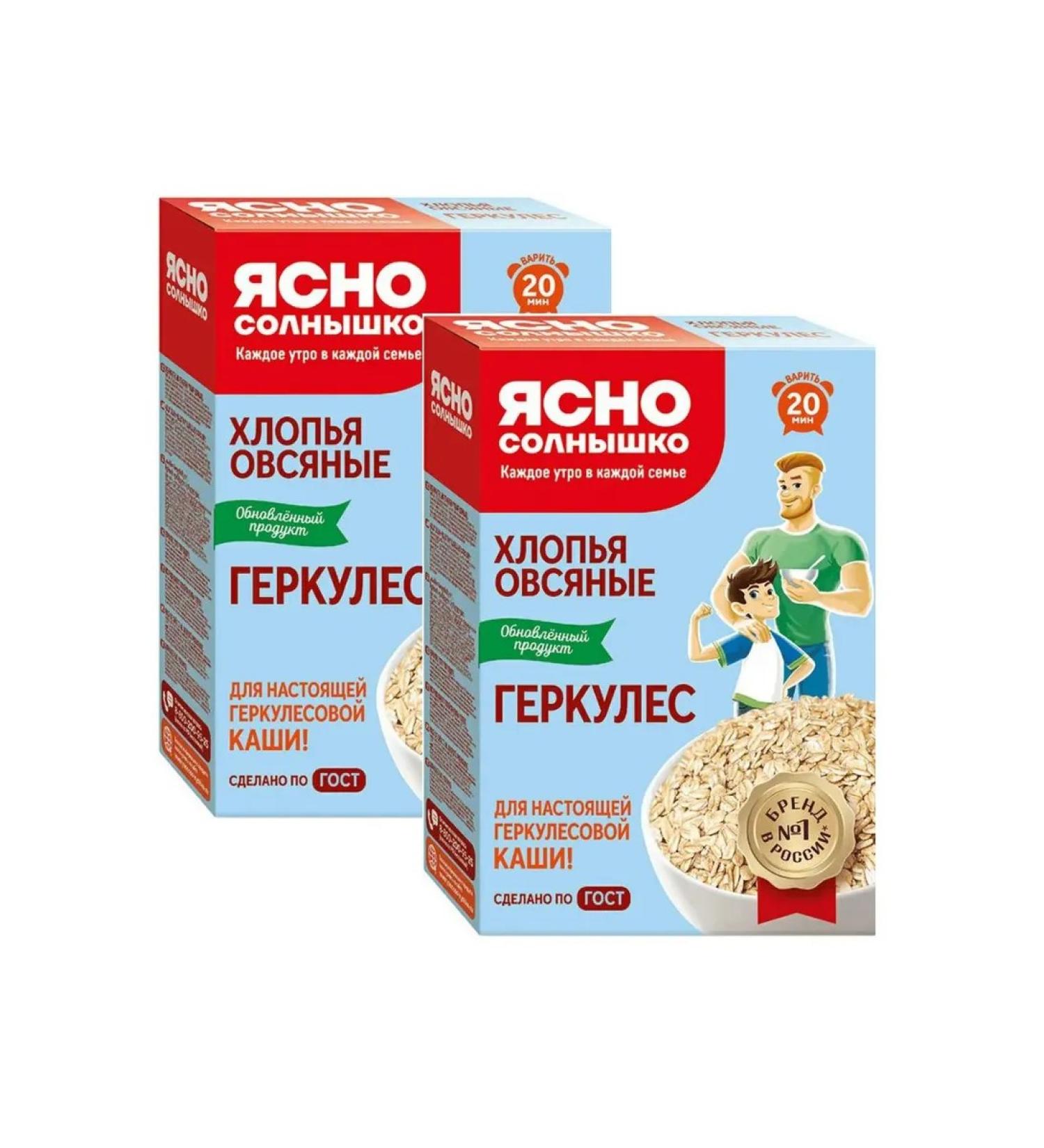 Clear Sunny Oatmeal Hercules 450 g 2 pcs - Buy Online on GoSupps.com