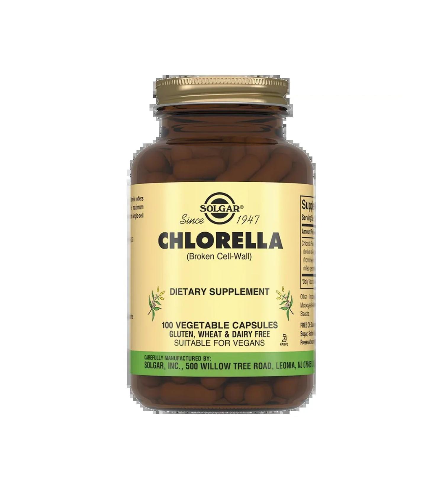 SOLGAR Chlorella 100 pcs - Buy Online on GoSupps.com