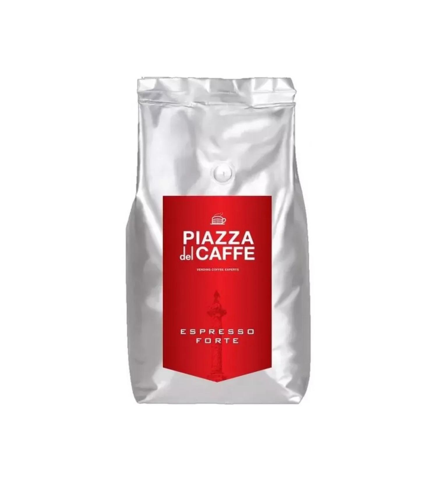 Piazza del Caffe Grain coffee Espresso Forte 1kg - Buy Online on GoSupps.com