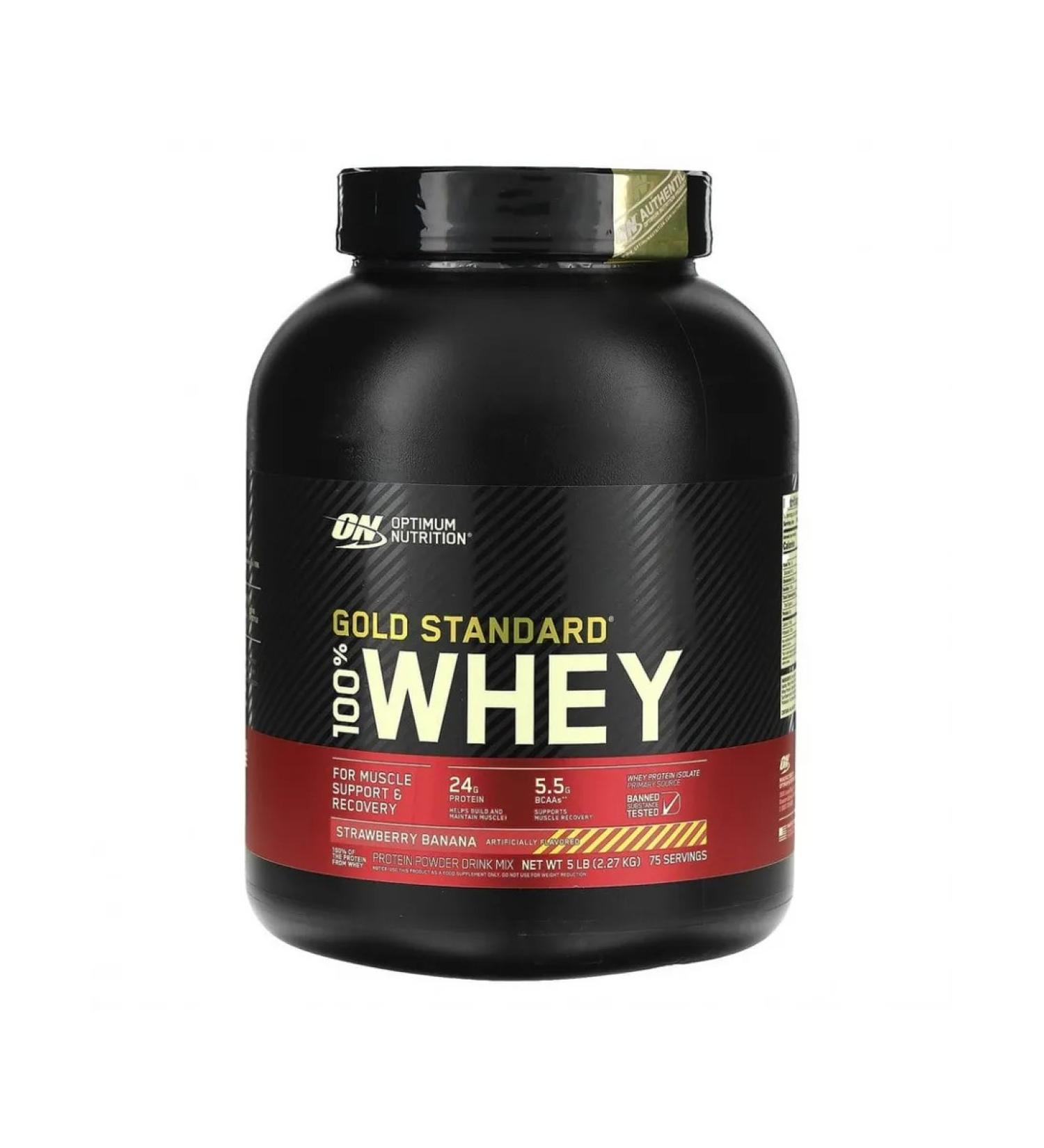 Optimum Nutrition Protein Whey Gold Standard 2270g Strawberries-Banan
