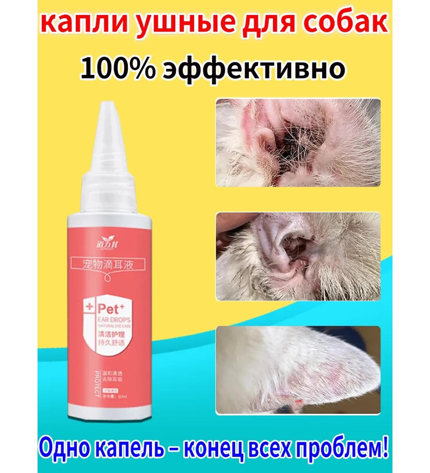 Drops from ear ticks for dogs 60ml - Buy Online on GoSupps.com