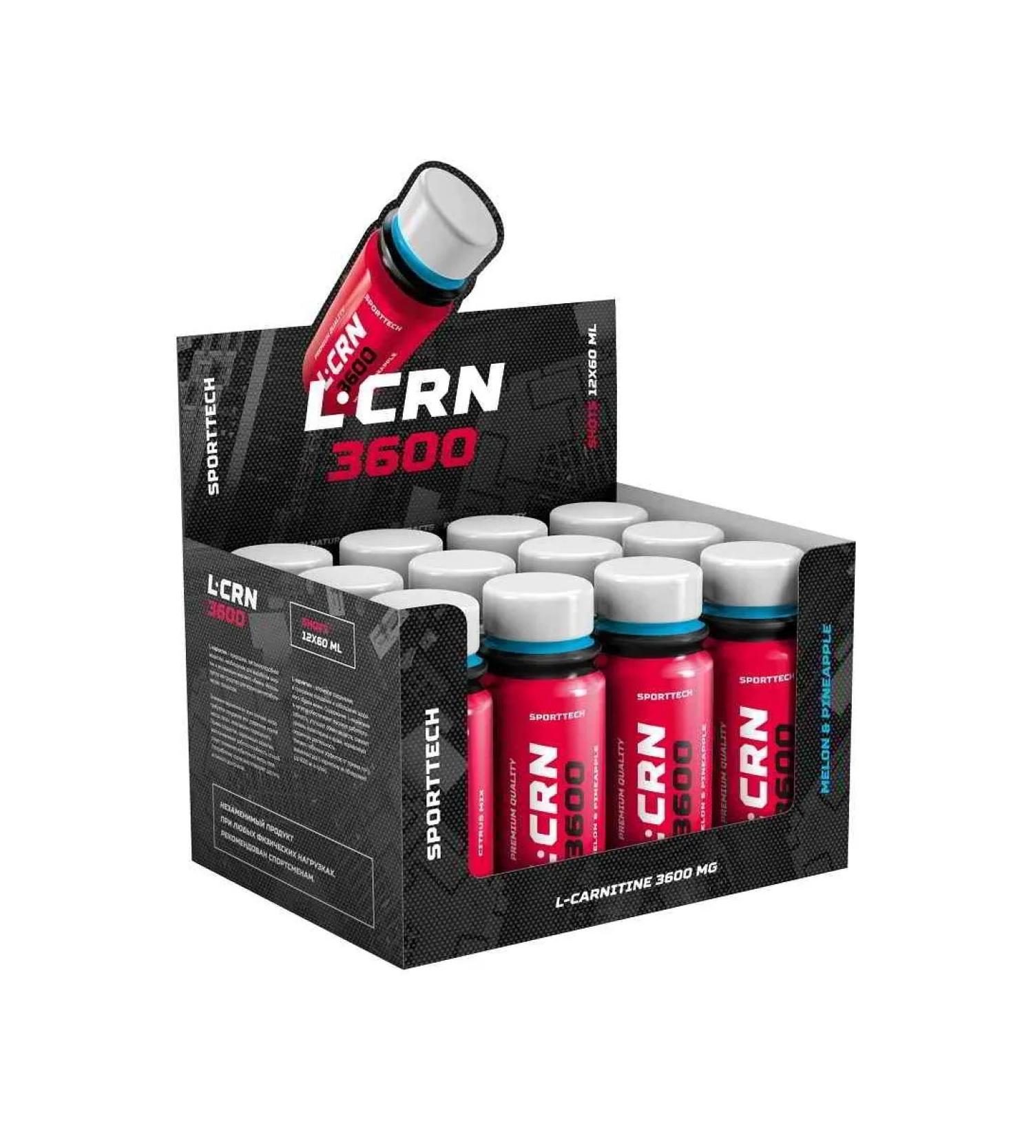 Sports technologies Liquid L-carnitine 3600-60 ml 12 bout melon-ananas