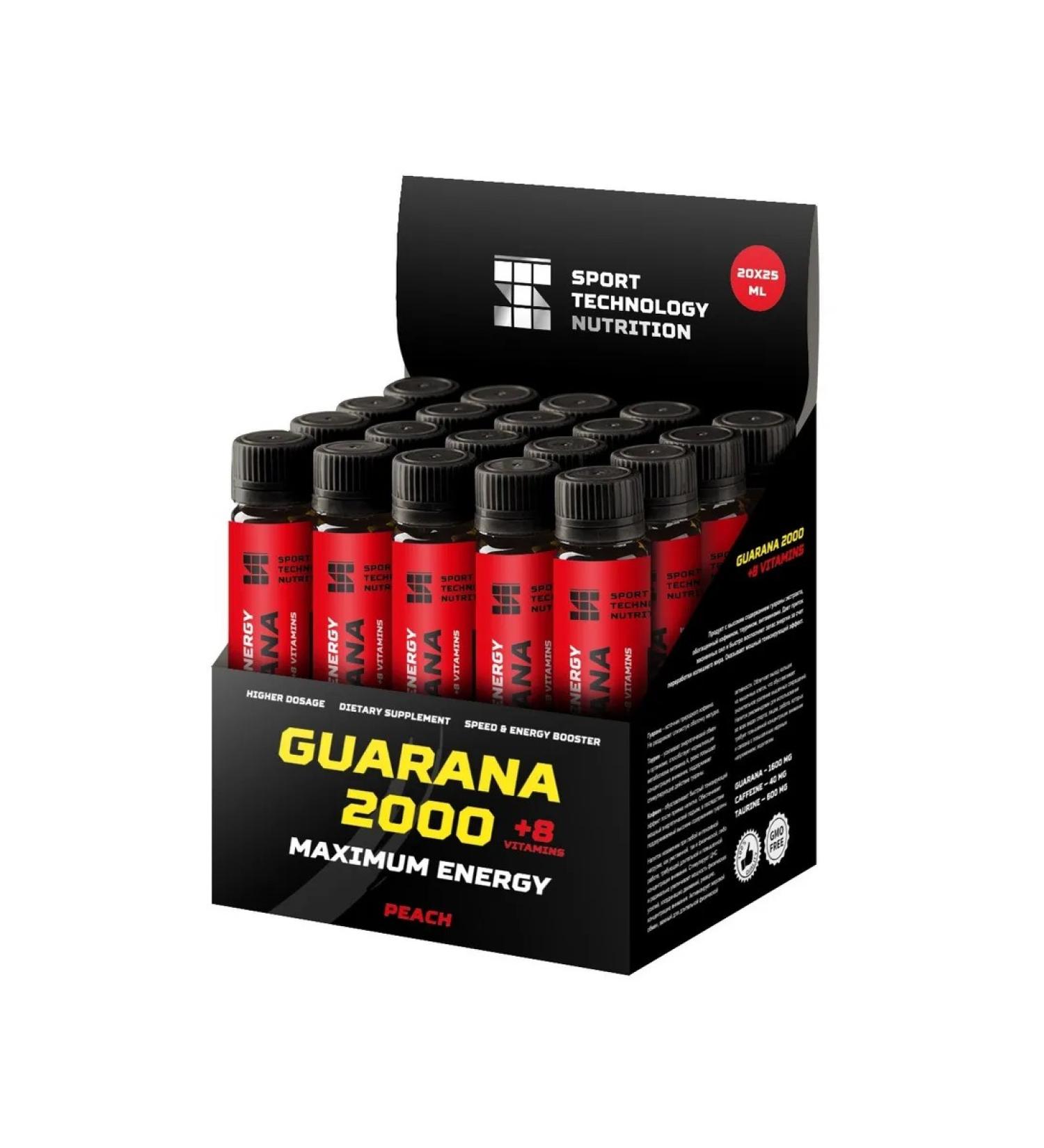 Sports technologies Guarana 2000 plus 25 ml 20 amp peach