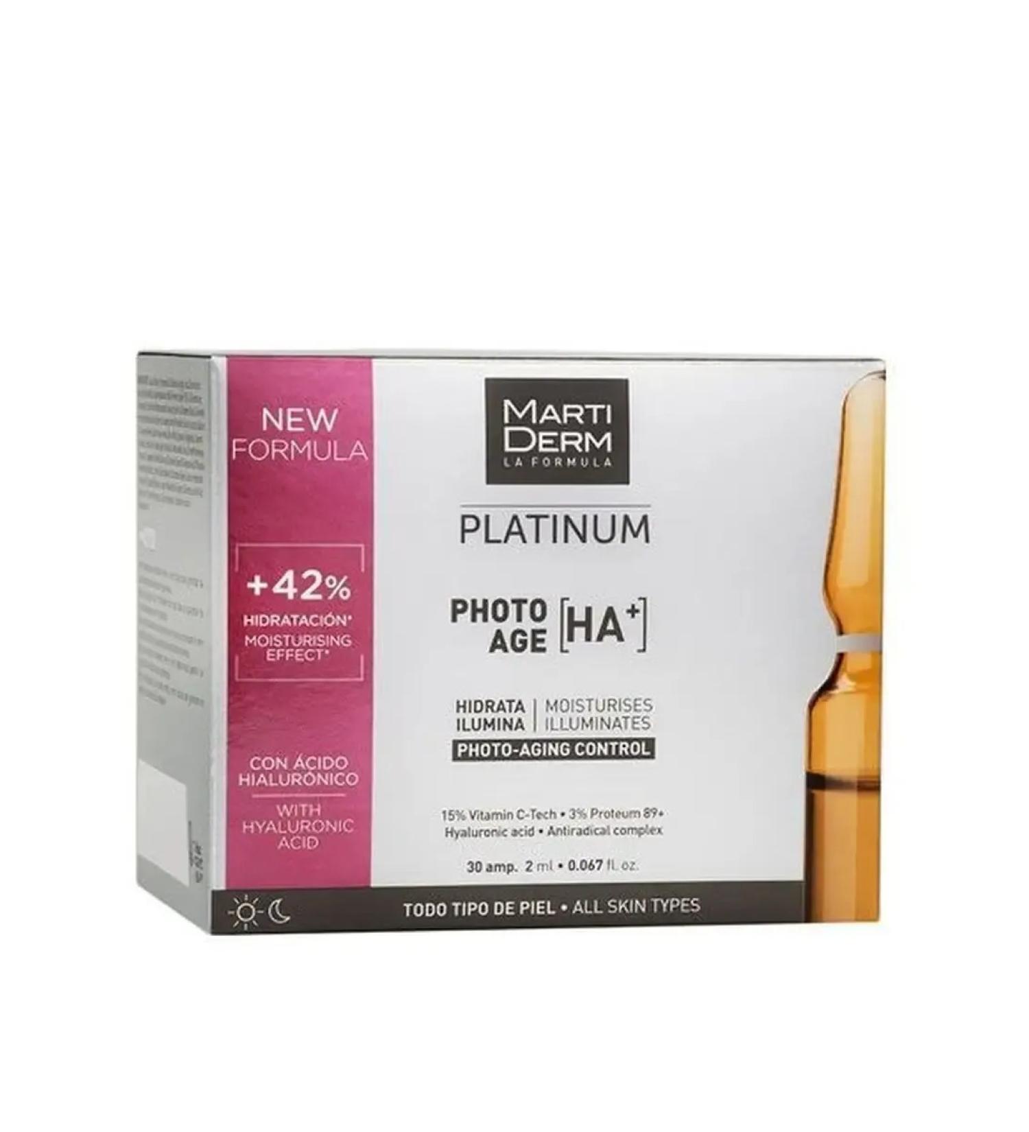 MartiDerm Serum in ampoules from photography of the skin