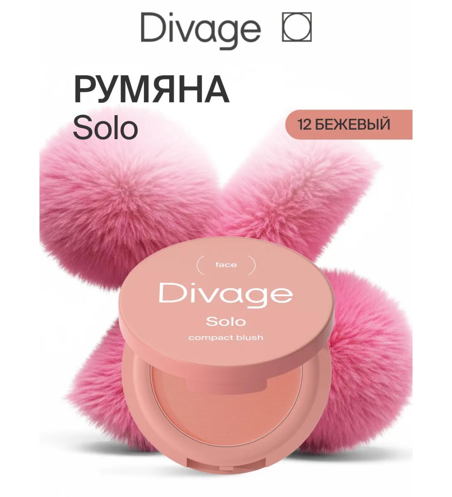 DIVAGE Face blush compact Solo 12 suede - Buy Online on GoSupps.com