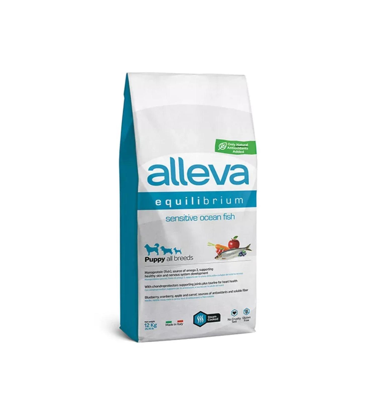 Alleva Equilibrium Sensitive food for puppies ocean. Fish 12kg