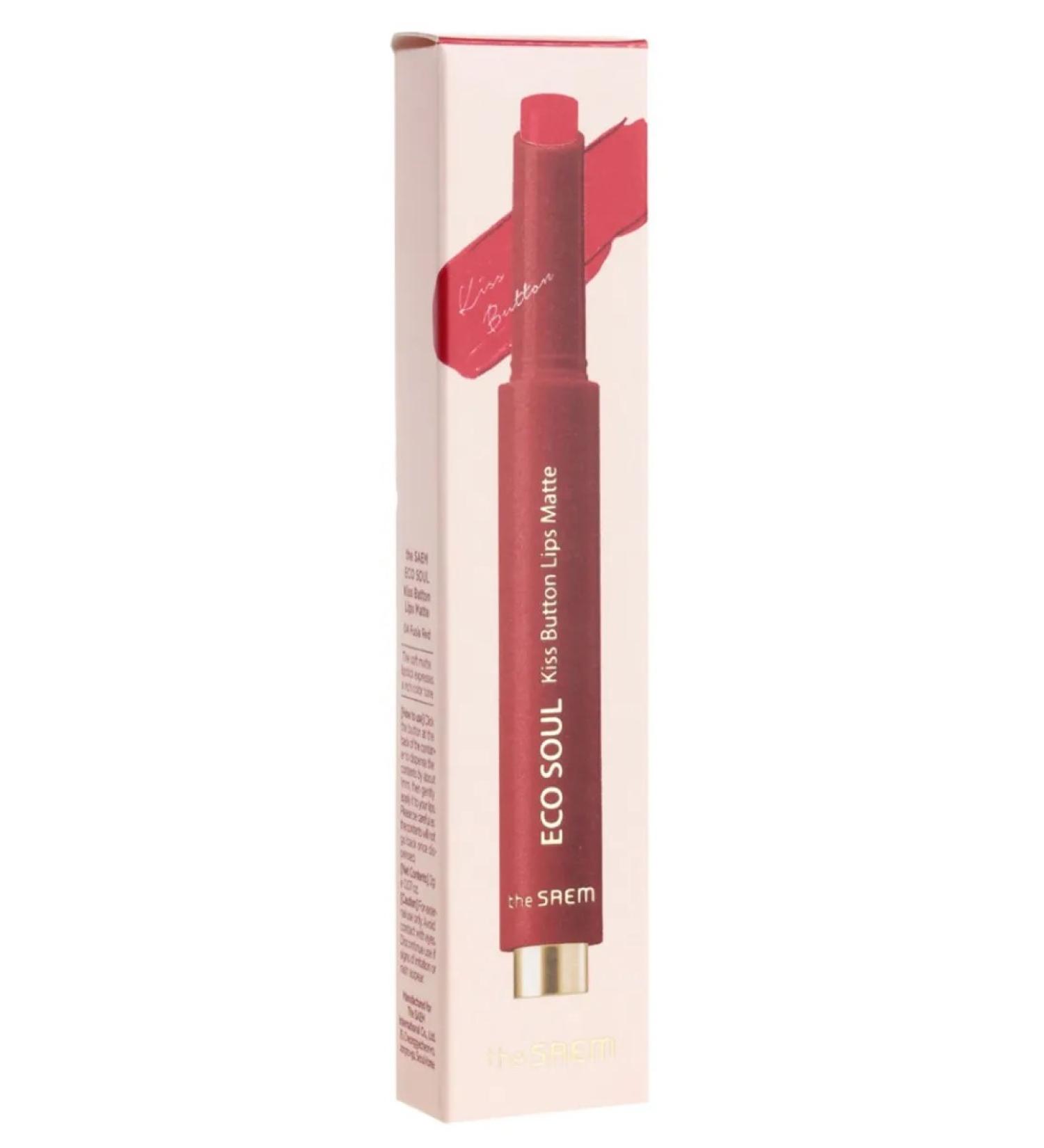THE SAEM Lipstick matte lip The 04 Fusia Red - Buy Online on GoSupps.com