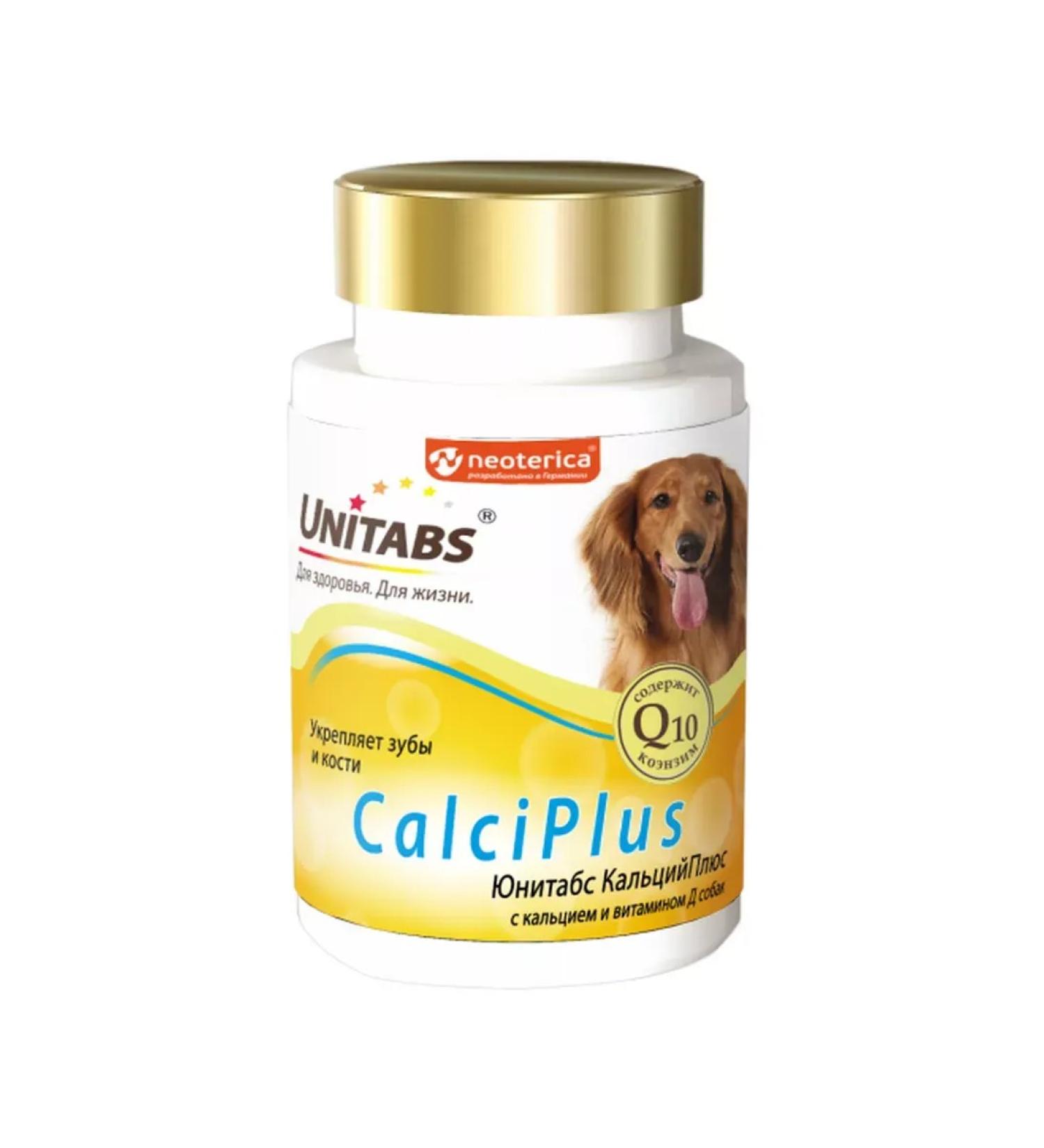 UNITABS Vitamins for dogs Calciplus C Q10 100 tab