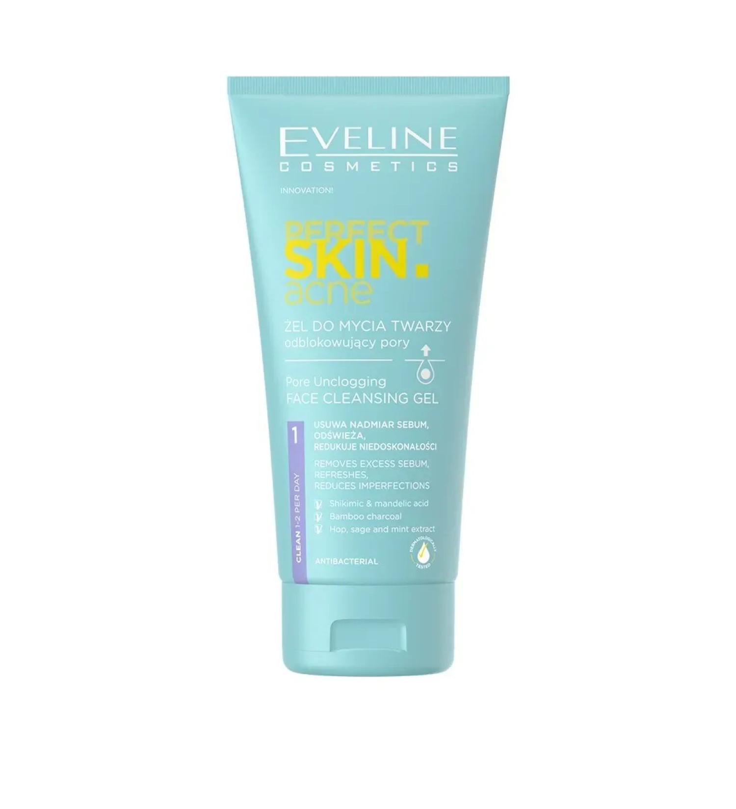 EVELINE Perfect Skinacne gel for washing deeply cleansing 150ml 5 - Buy Online on GoSupps.com