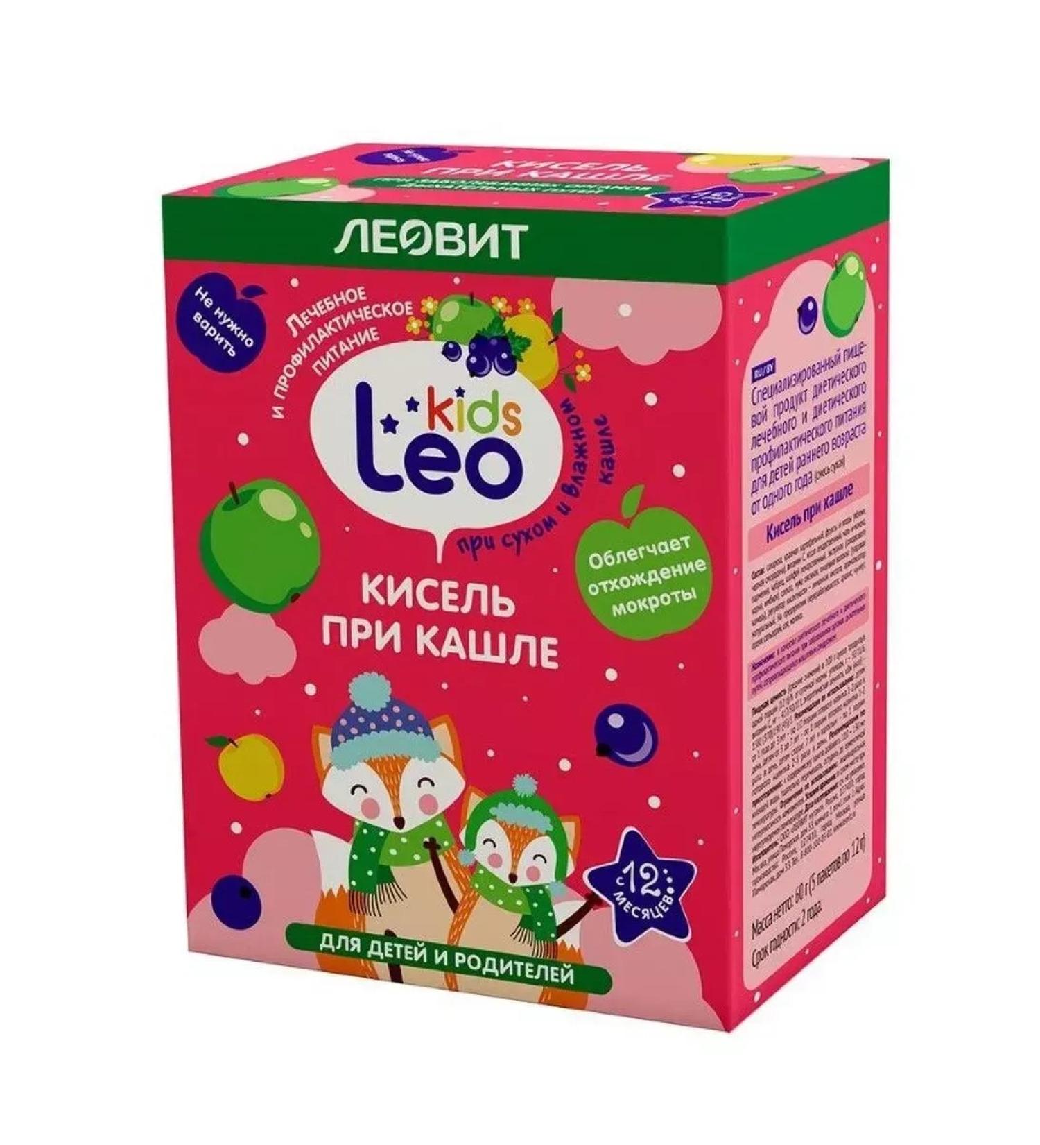 LEOVIT Leo Kids jelly for children with a cough 12 g 5 pcs.-3UP